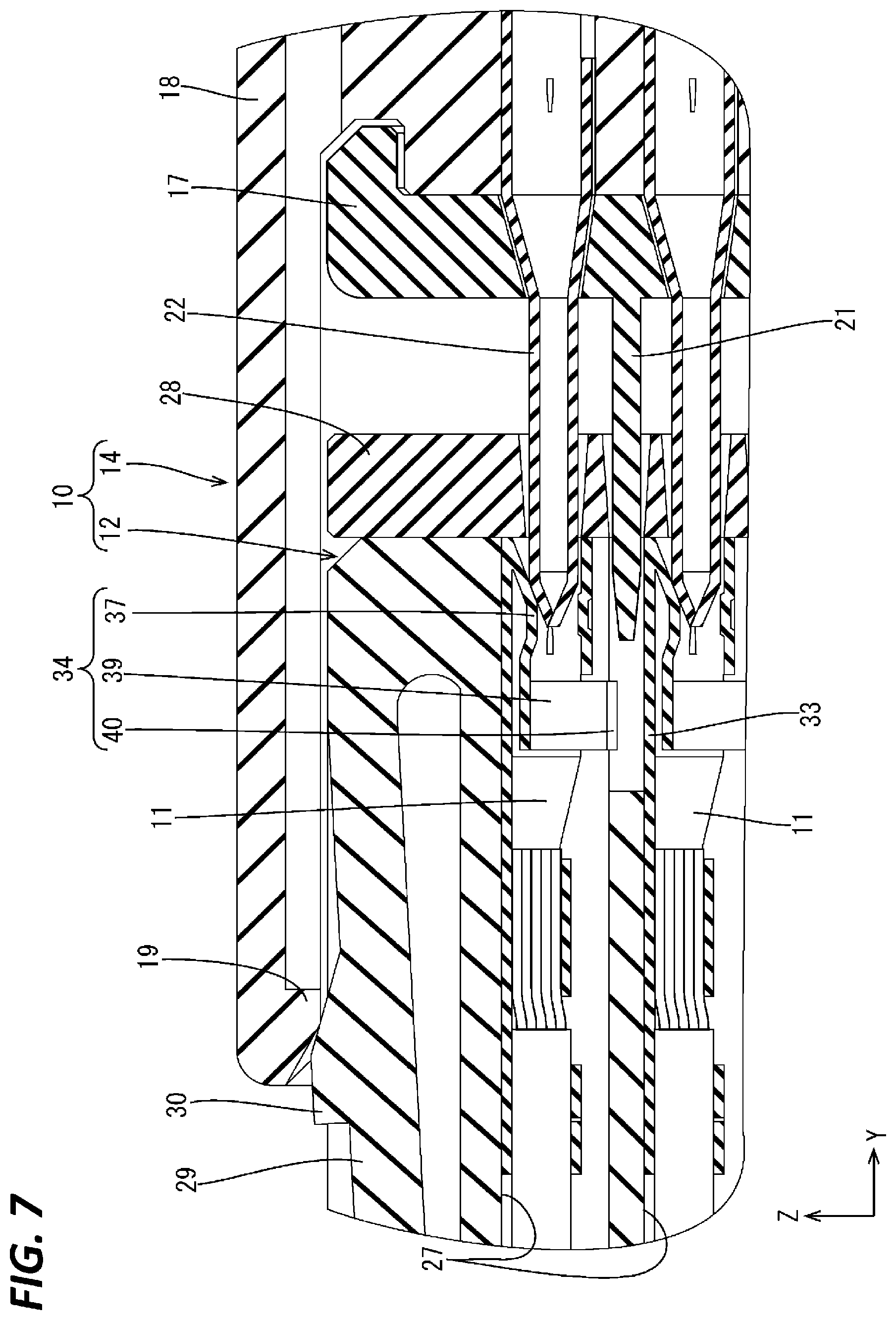 Patent US11824296 Figure 7 – Terminal, connector and connector assembly
