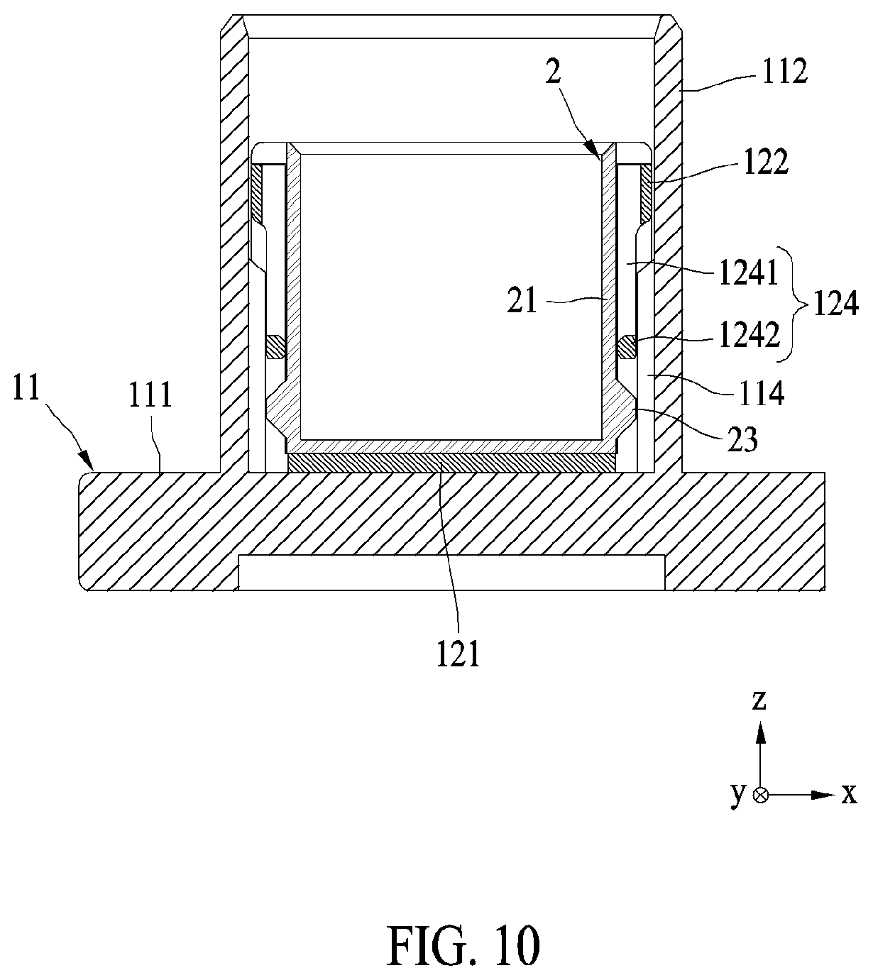 Patent US11824300 Figure 10 – Connector assembly including terminal protection features