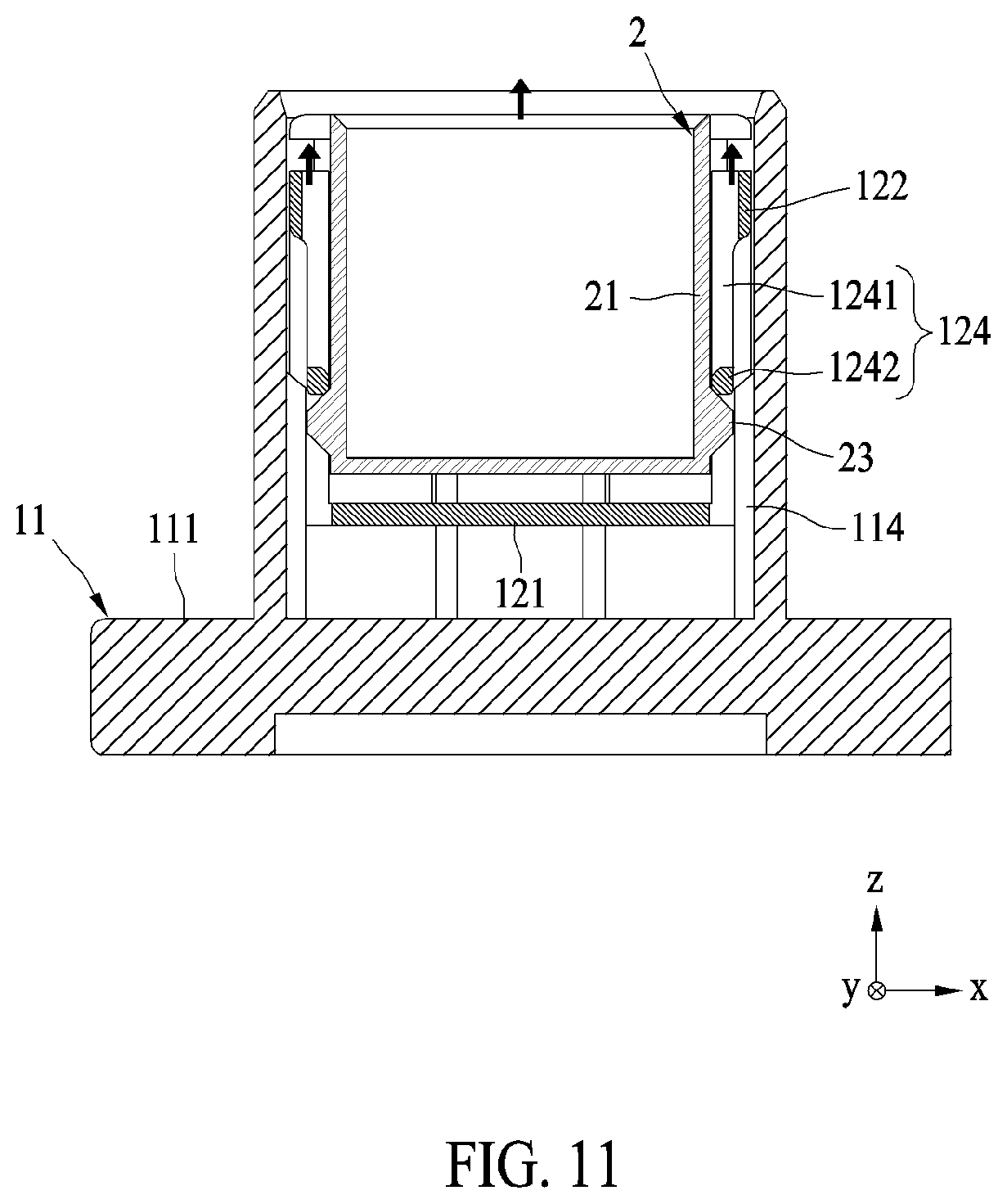 Patent US11824300 Figure 11 – Connector assembly including terminal protection features