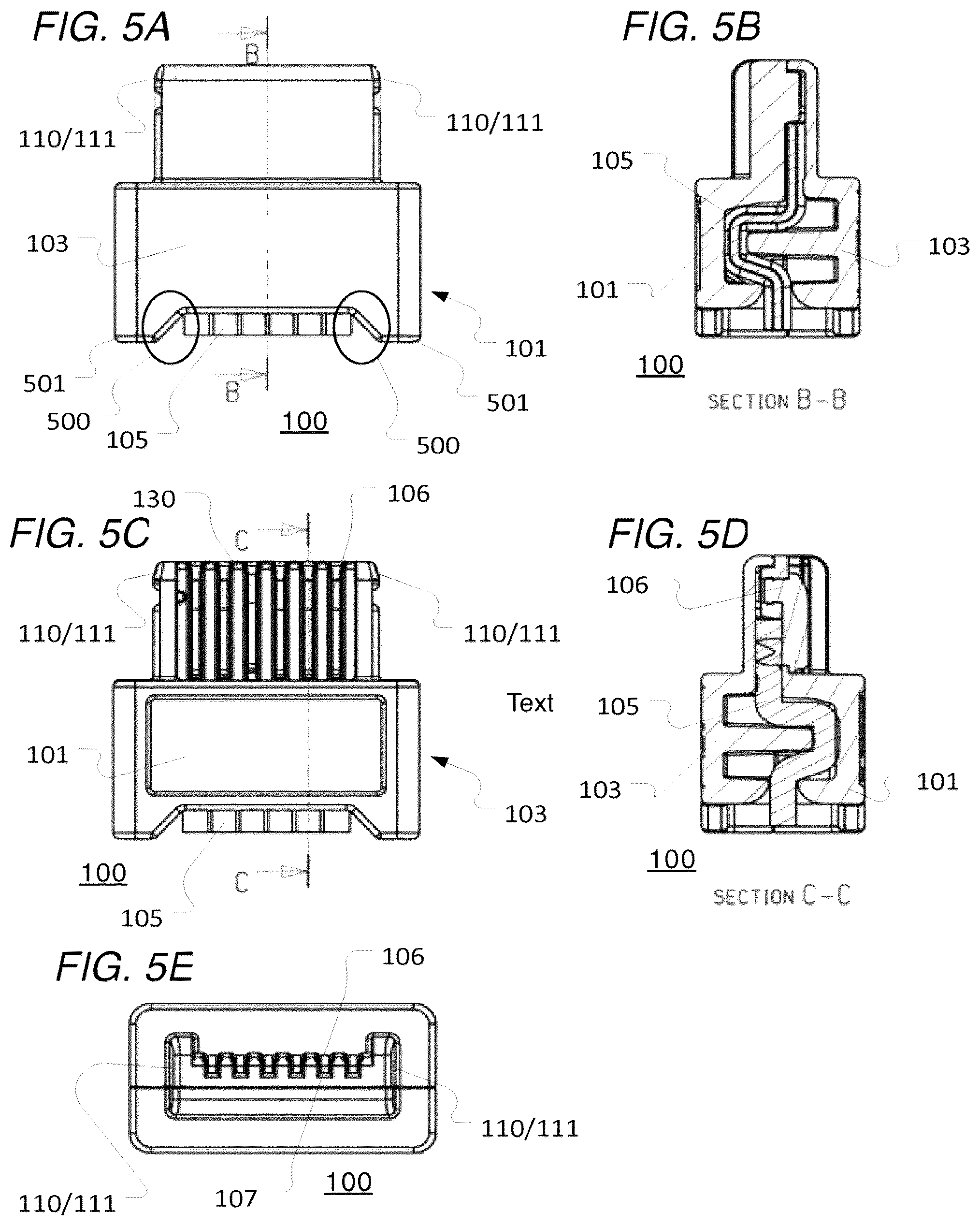 Patent US11824307 Figure 3 – Electrical connector and connector elements for a modular construction element and/or system
