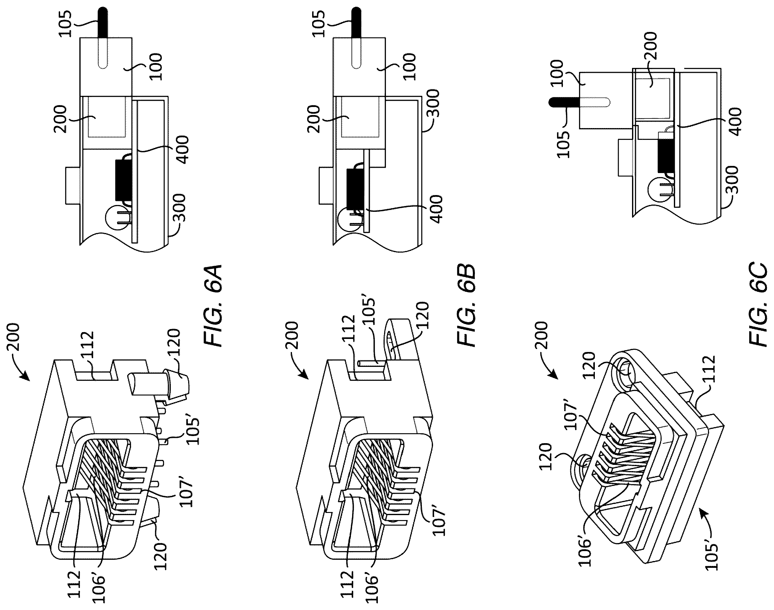 Patent US11824307 Figure 4 – Electrical connector and connector elements for a modular construction element and/or system