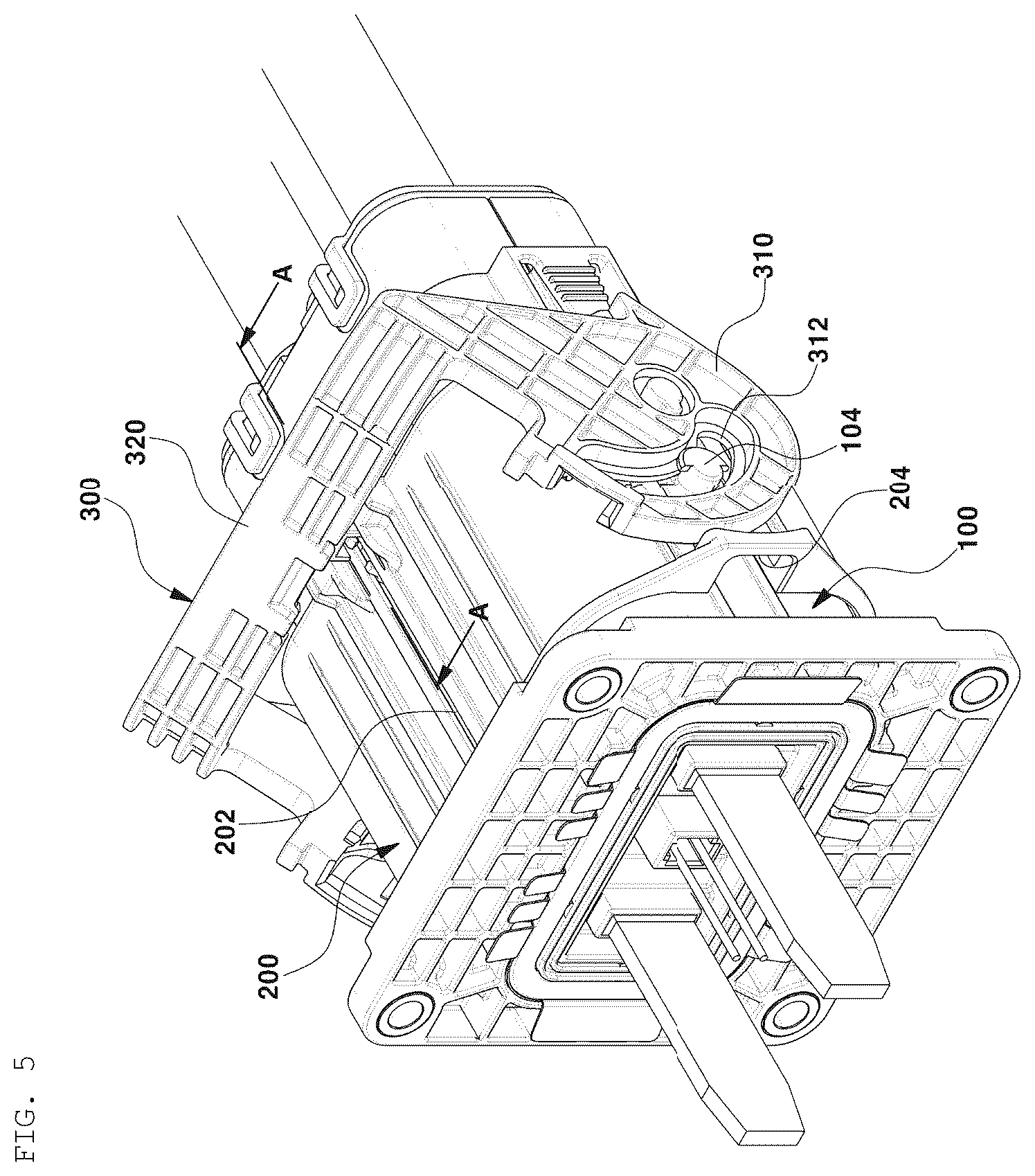 Patent US11824308 Figure 3 – Connector assembly having a device for dual position confirmation