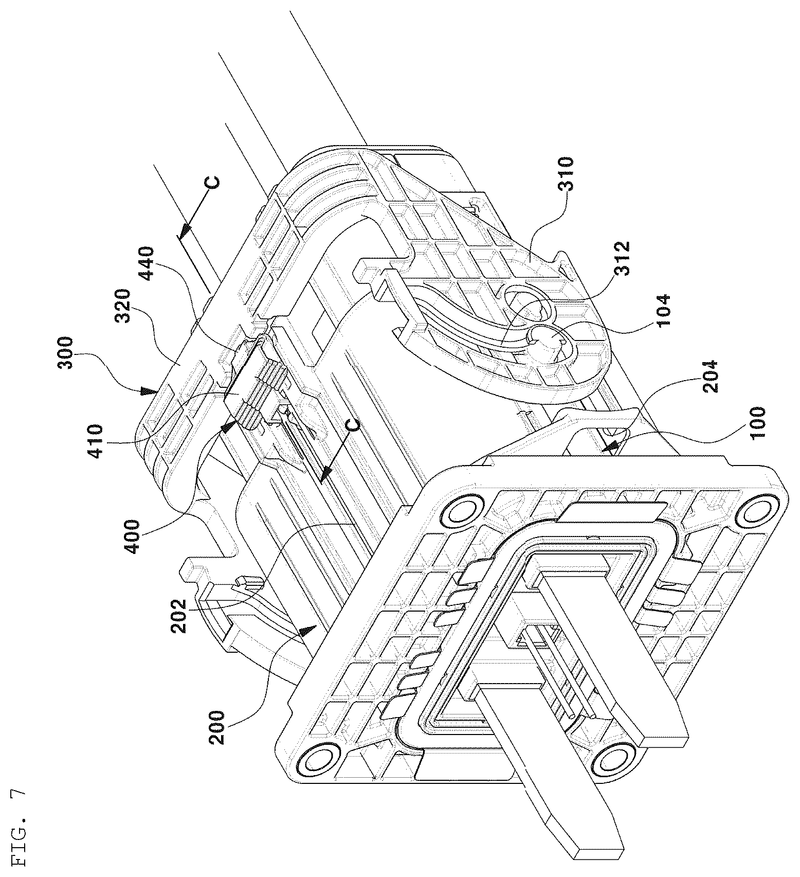 Patent US11824308 Figure 5 – Connector assembly having a device for dual position confirmation