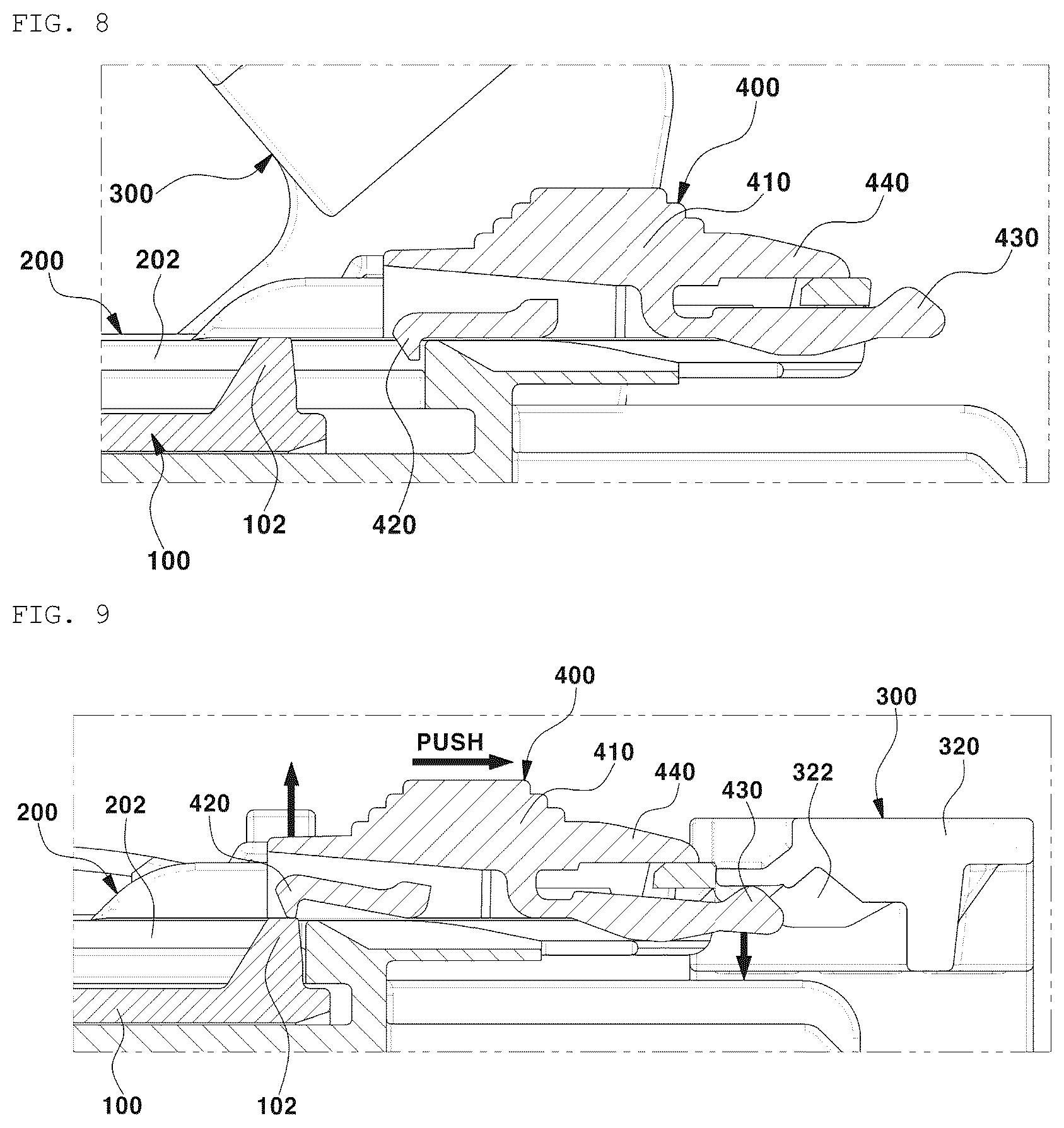 Patent US11824308 Figure 6 – Connector assembly having a device for dual position confirmation