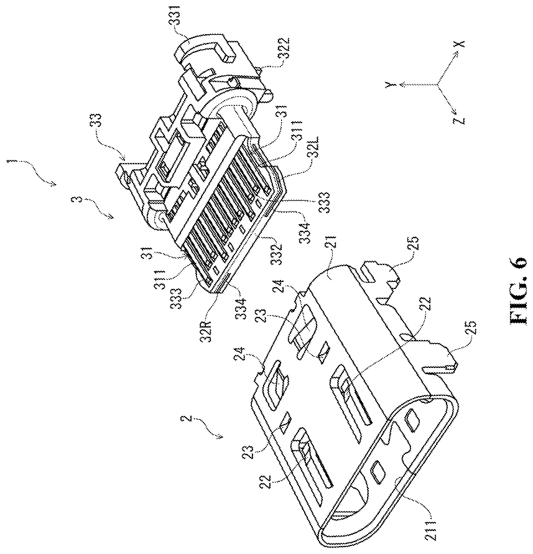 Patent US11824310 Figure 5 – Electrical connector and electronic device