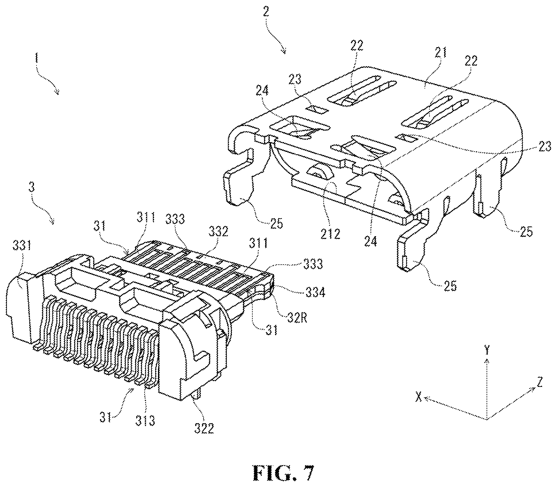 Patent US11824310 Figure 6 – Electrical connector and electronic device