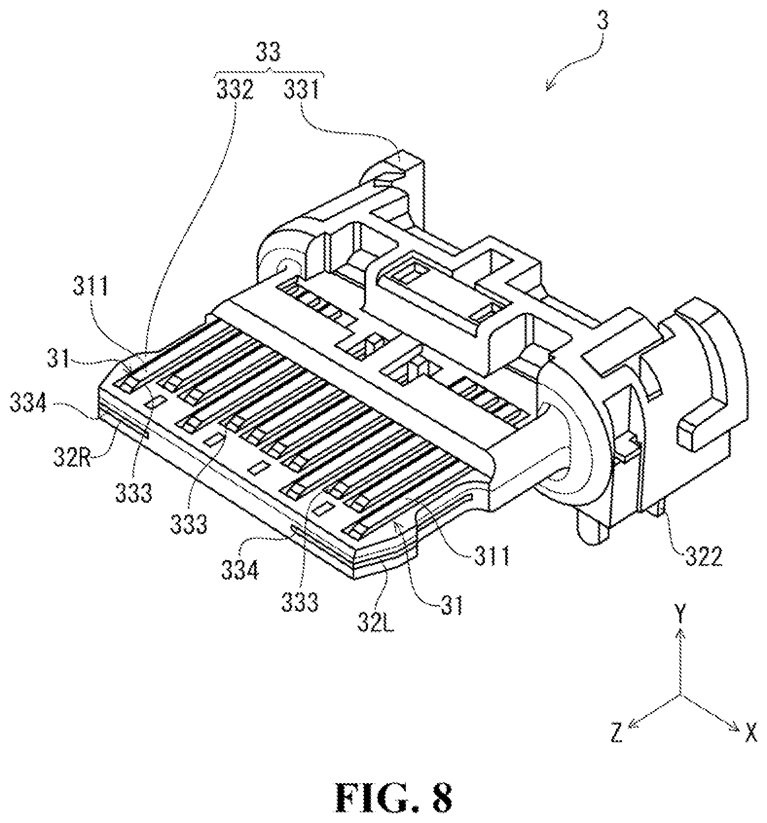 Patent US11824310 Figure 7 – Electrical connector and electronic device
