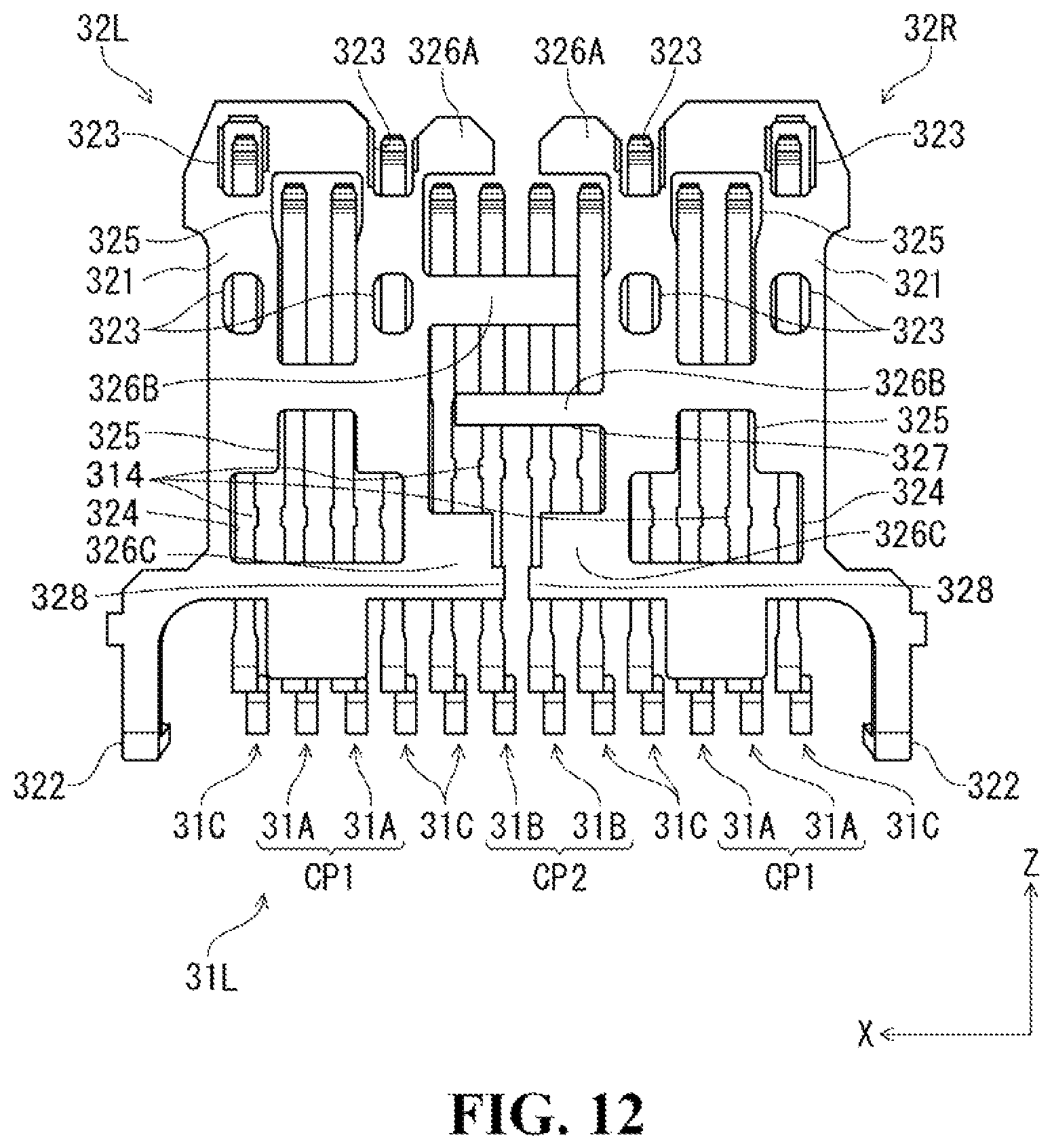 Patent US11824310 Figure 11 – Electrical connector and electronic device