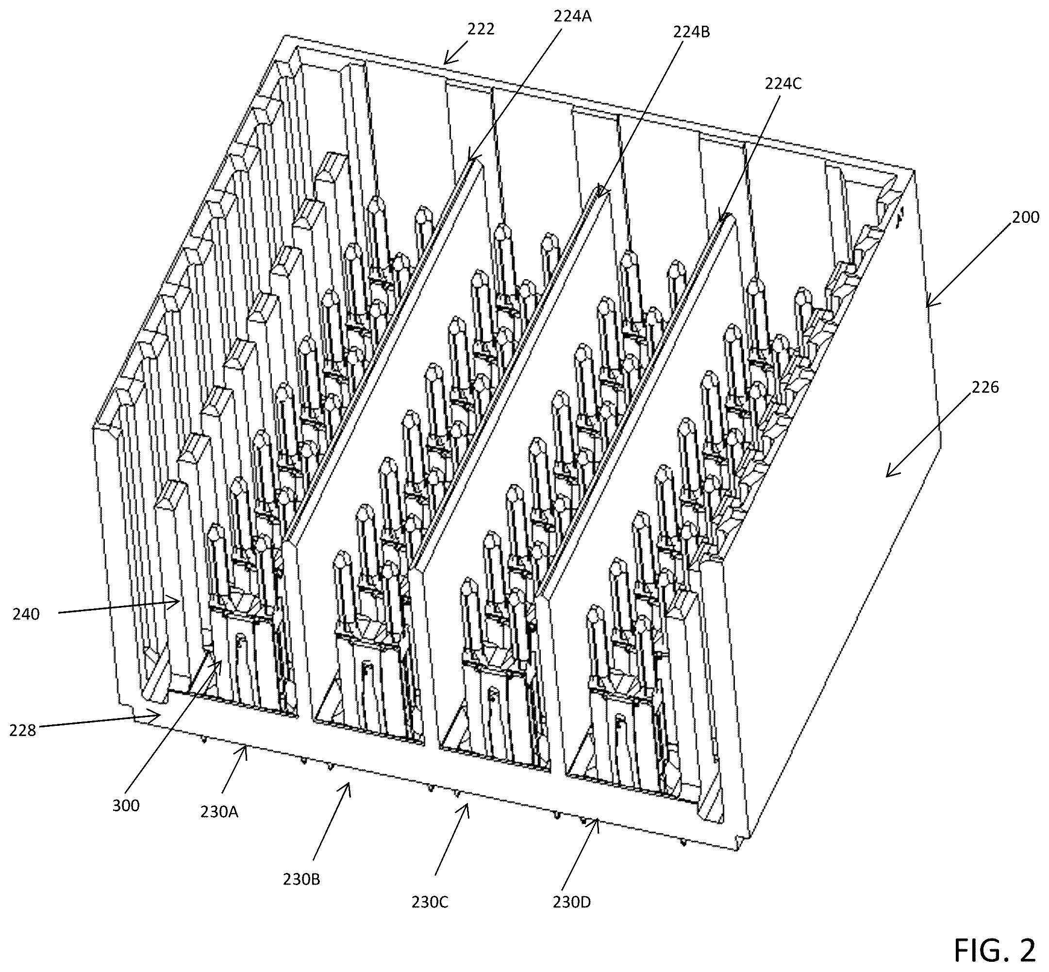 Patent US11824311 Figure 2 – Connector for low loss interconnection system