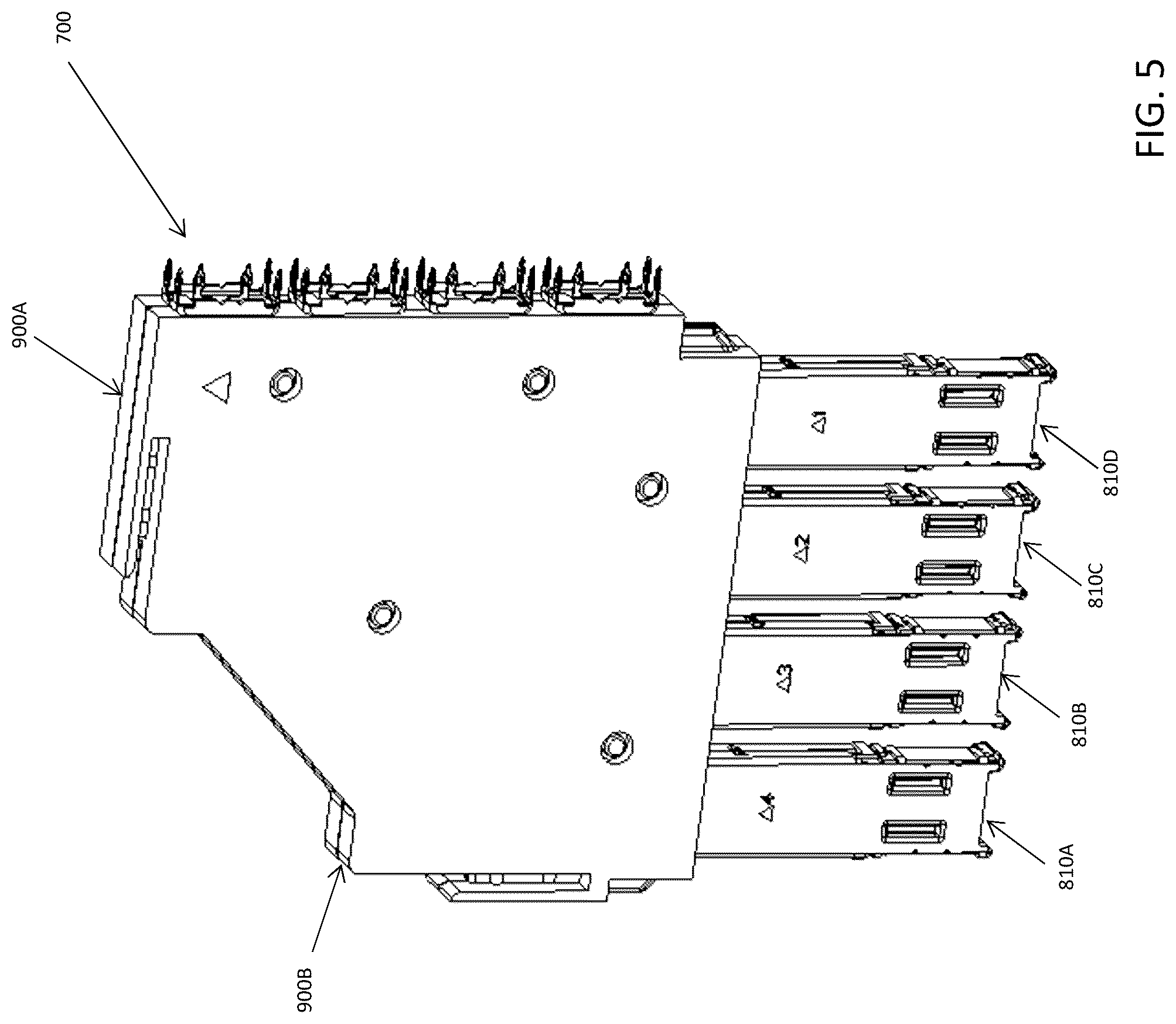 Patent US11824311 Figure 5 – Connector for low loss interconnection system