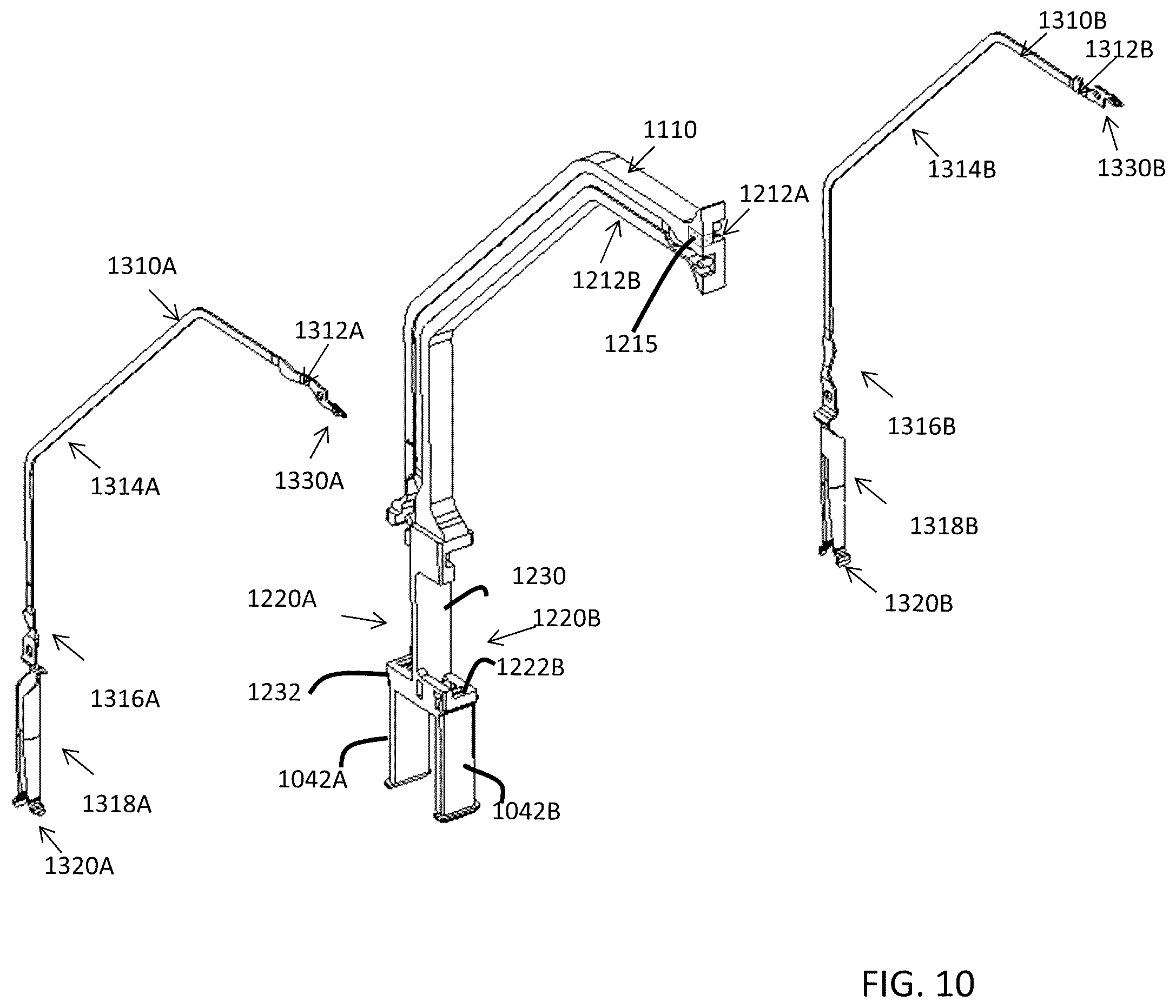 Patent US11824311 Figure 10 – Connector for low loss interconnection system