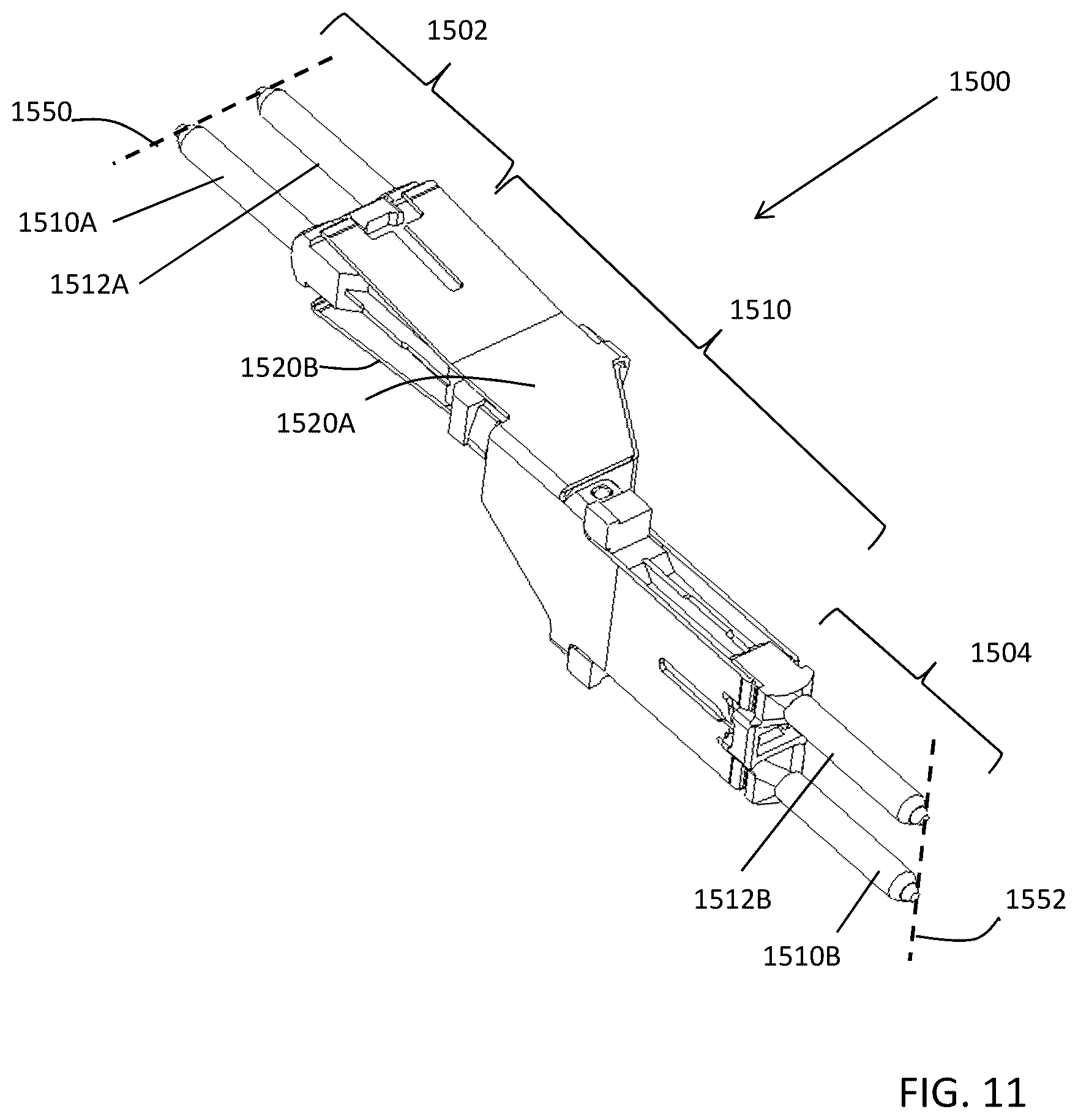 Patent US11824311 Figure 11 – Connector for low loss interconnection system