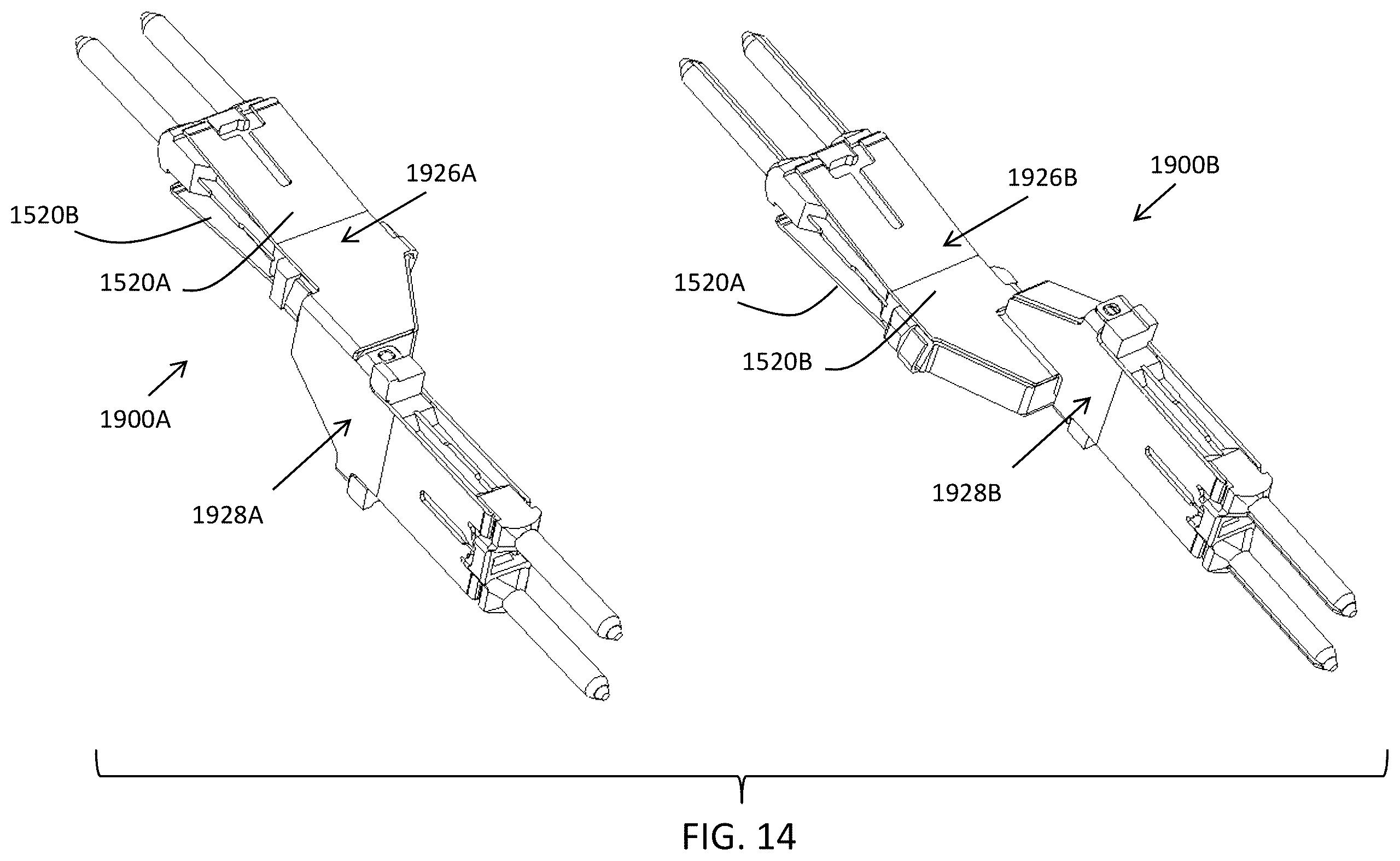 Patent US11824311 Figure 14 – Connector for low loss interconnection system
