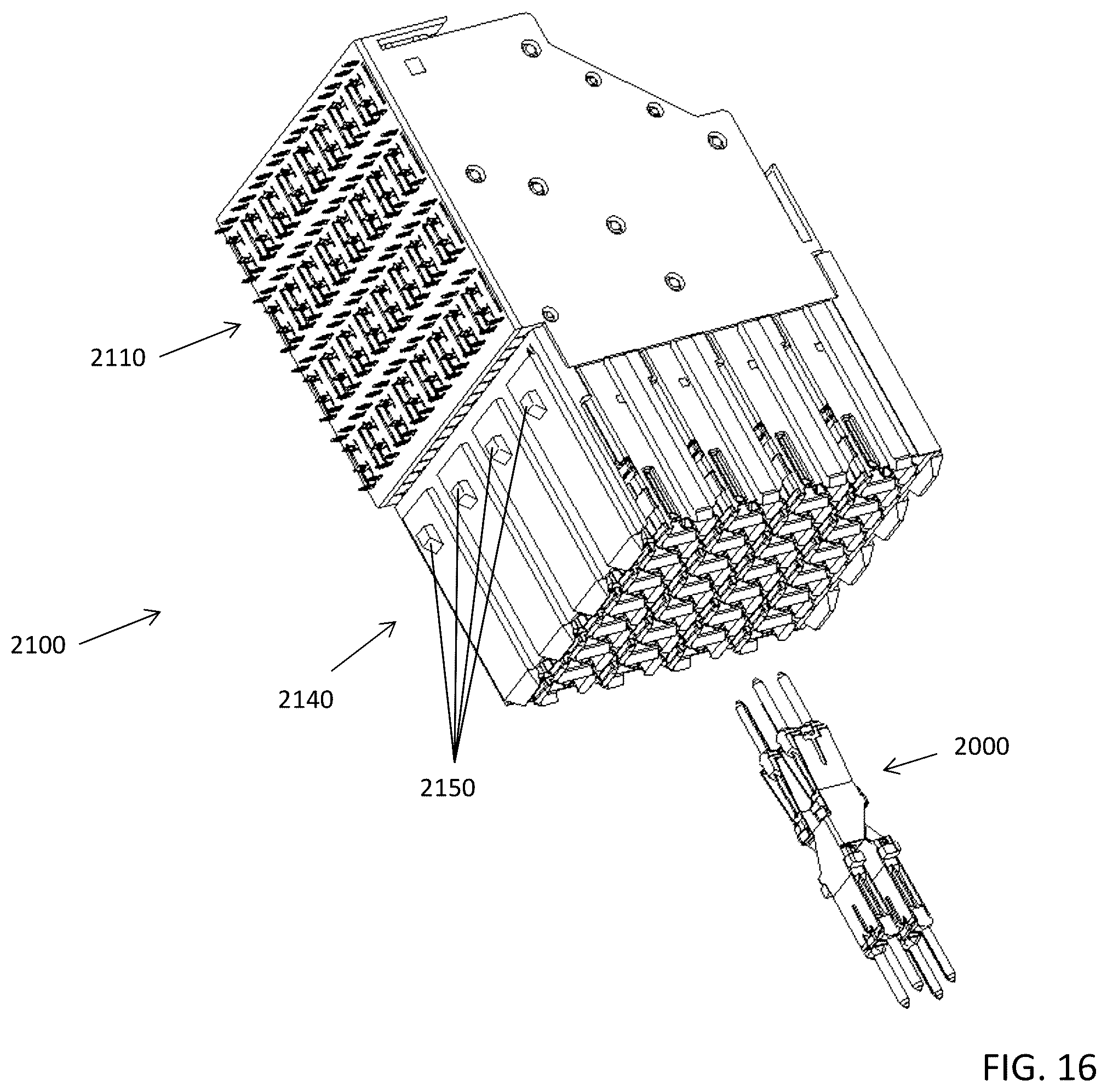 Patent US11824311 Figure 16 – Connector for low loss interconnection system