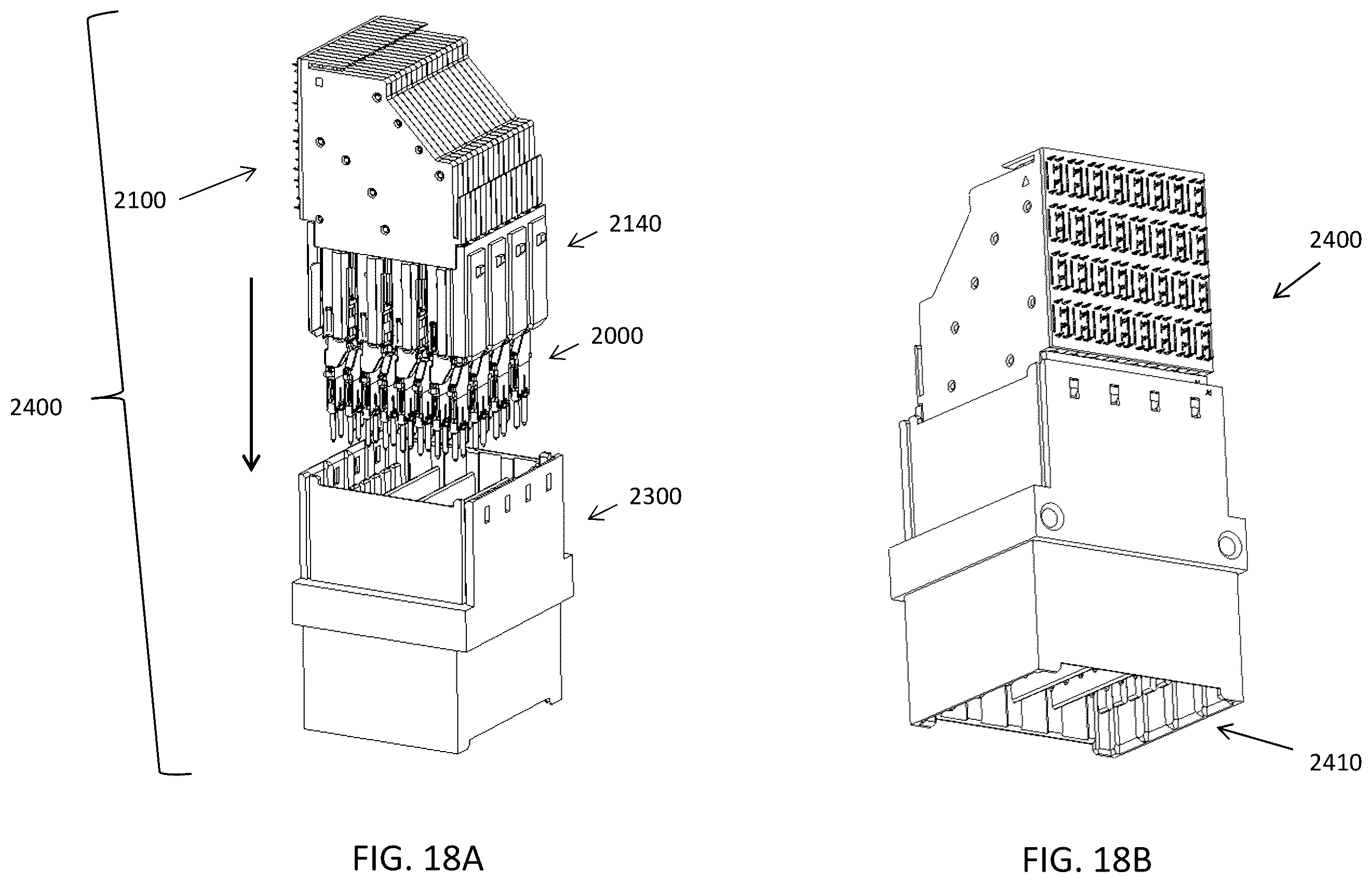 Patent US11824311 Figure 18 – Connector for low loss interconnection system