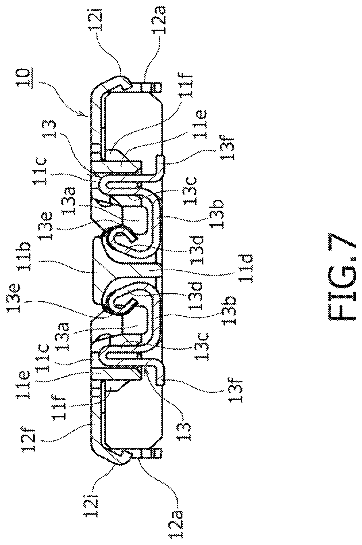 Patent US11824312 Figure 7 – Board-connecting electric connector device