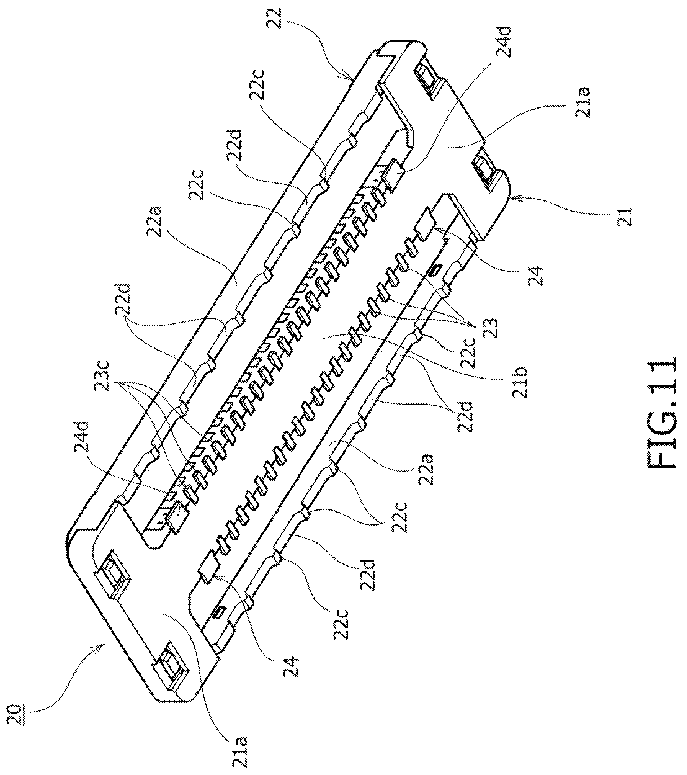 Patent US11824312 Figure 11 – Board-connecting electric connector device