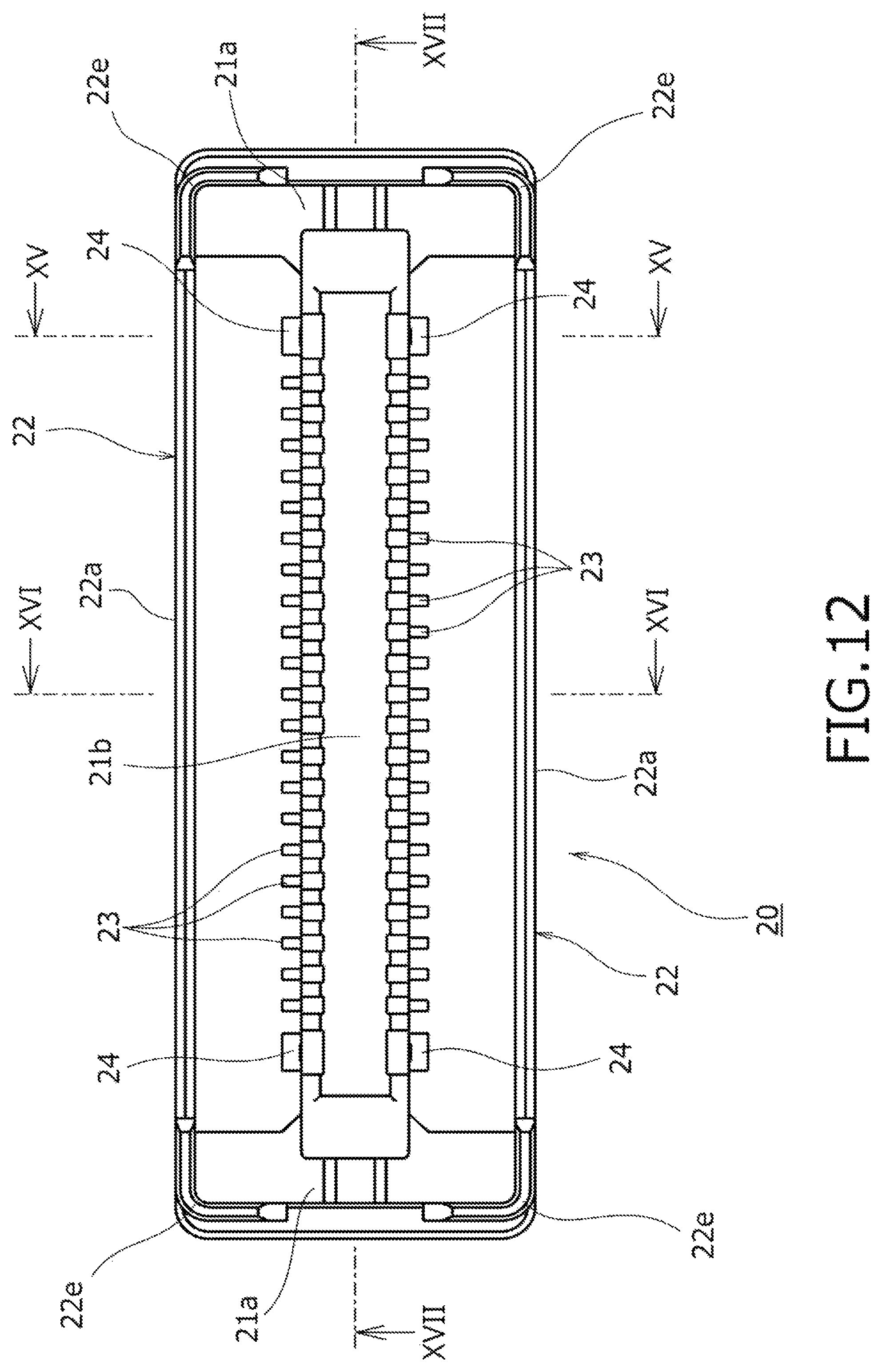 Patent US11824312 Figure 12 – Board-connecting electric connector device