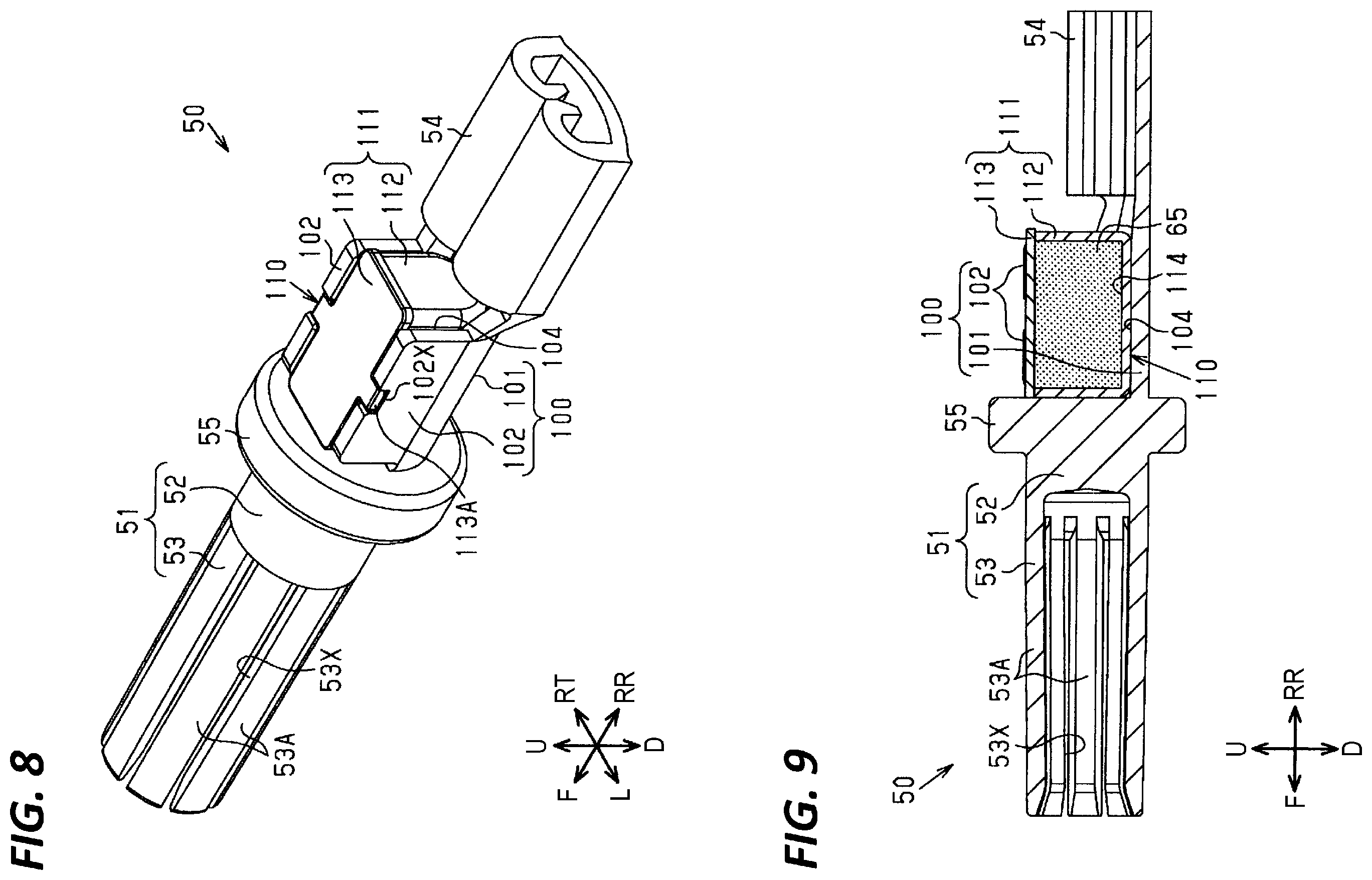 Patent US11824313 Figure 5 – Connection terminal and connector
