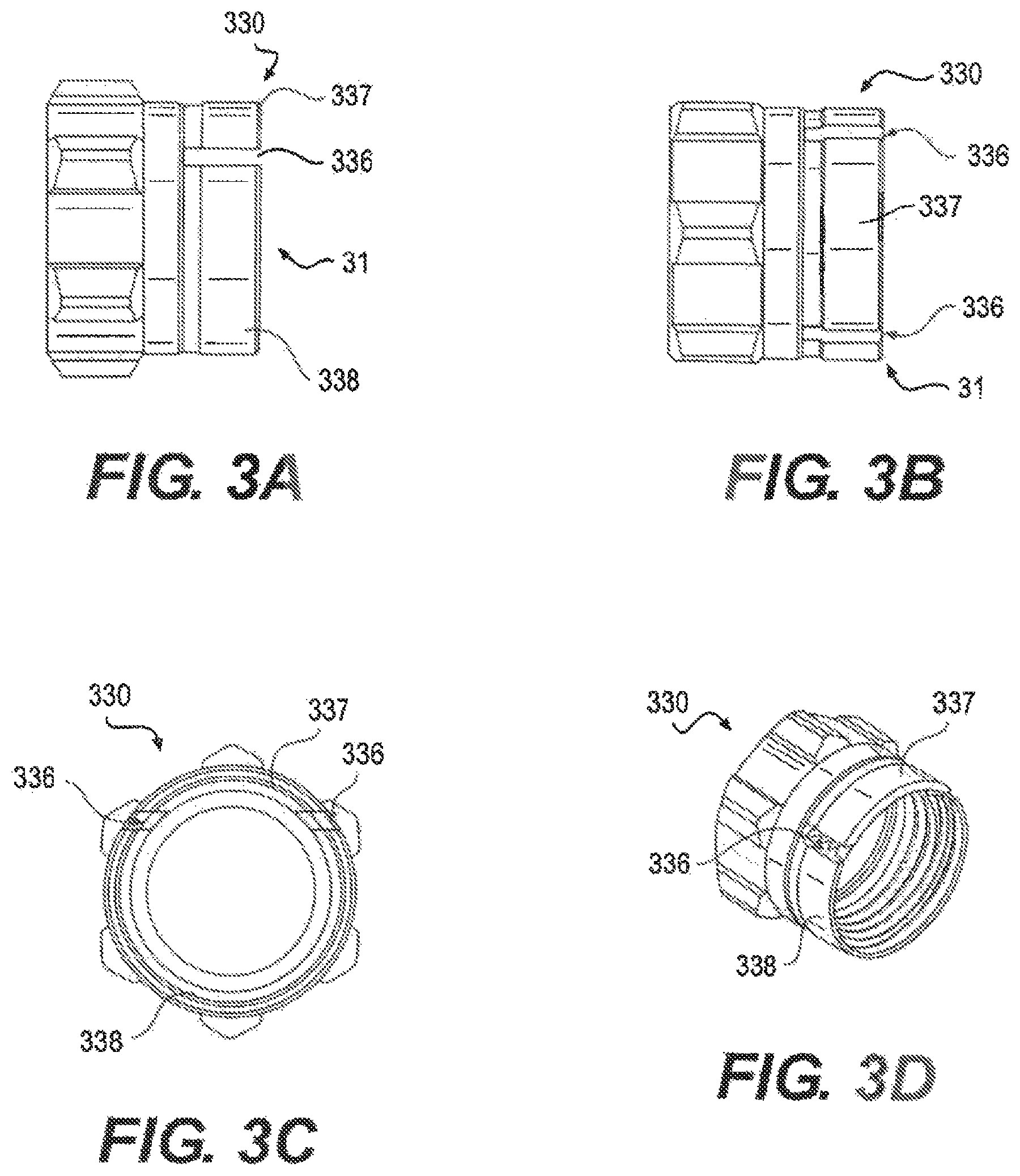 Patent US11824314 Figure 3 – Push-on coaxial cable connectors having port grounding