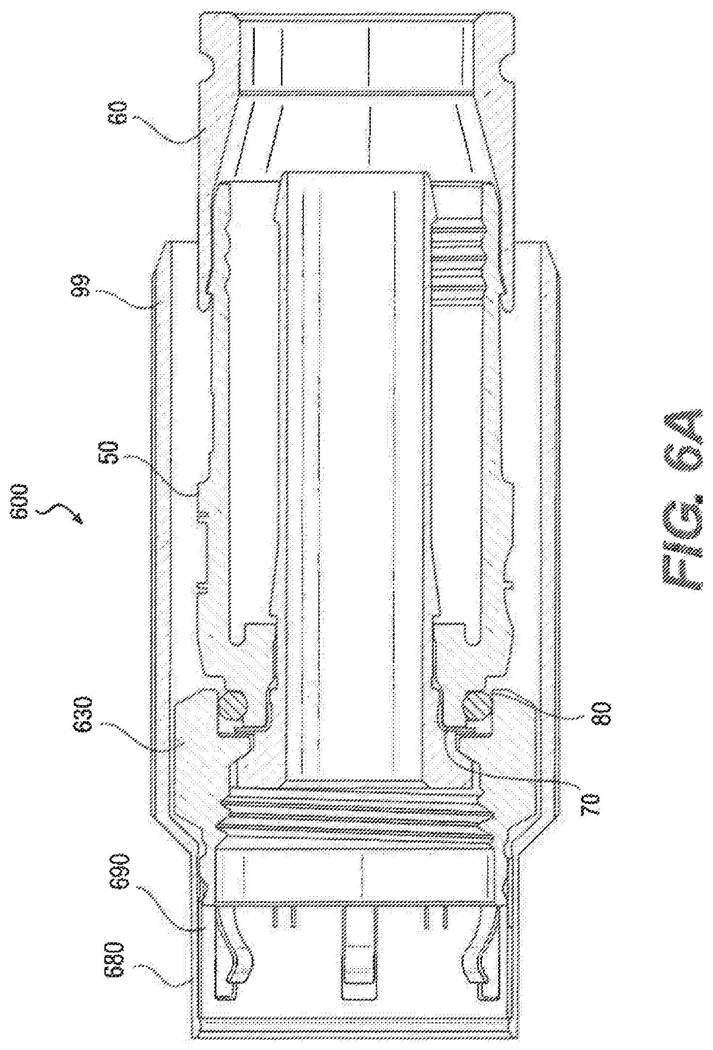 Patent US11824314 Figure 6 – Push-on coaxial cable connectors having port grounding