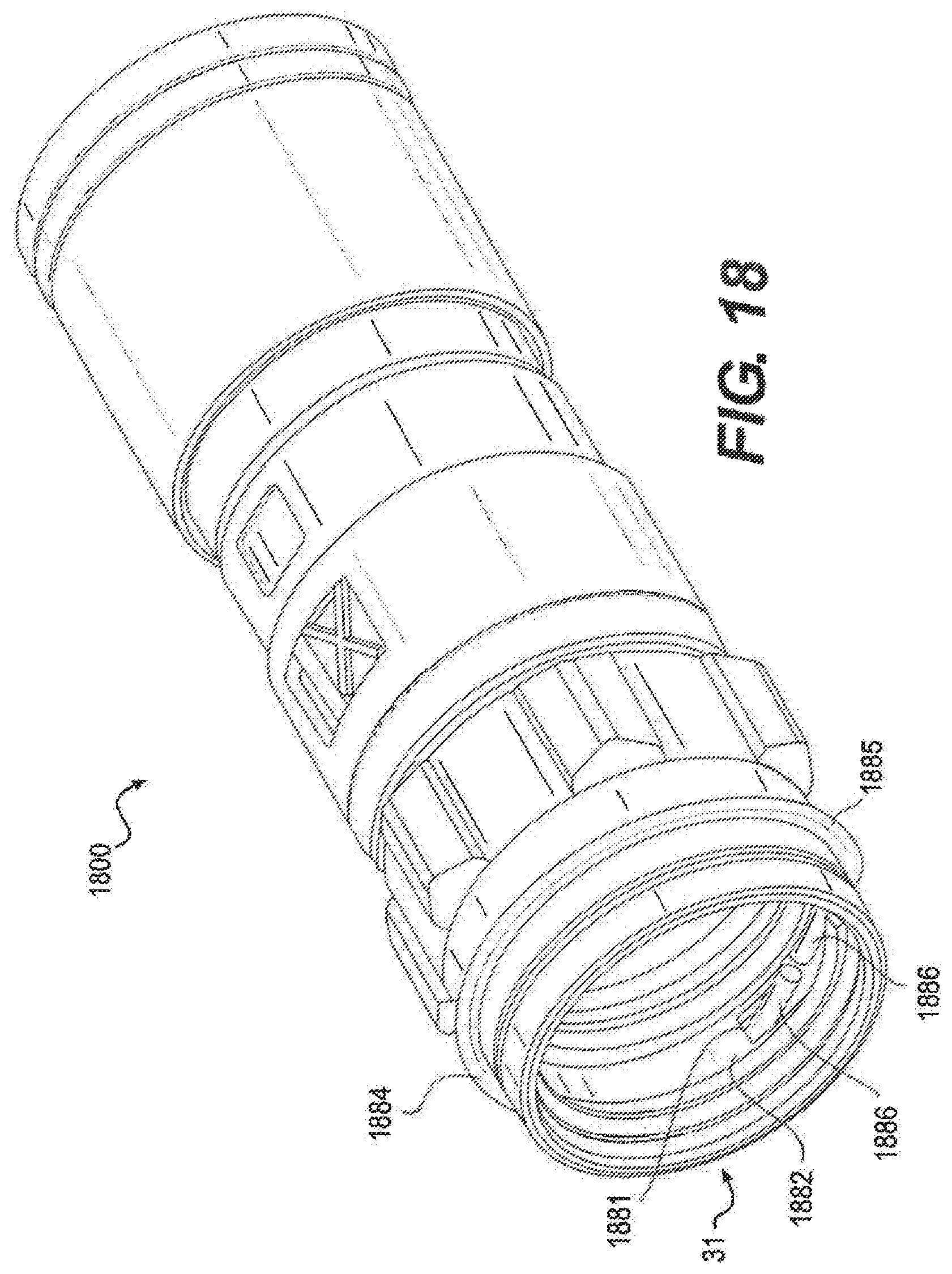 Patent US11824314 Figure 13 – Push-on coaxial cable connectors having port grounding