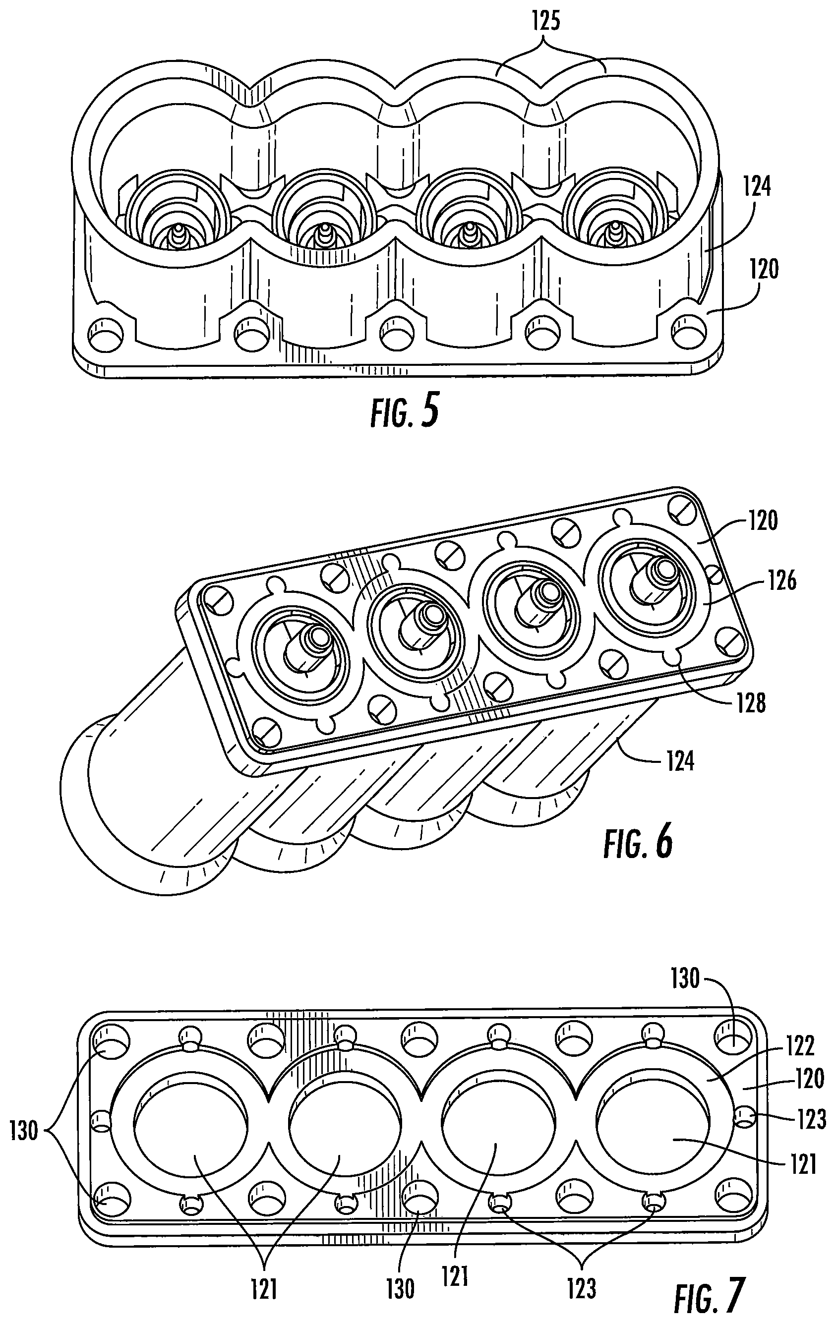 Patent US11824316 Figure 3 – Ganged coaxial connector assembly