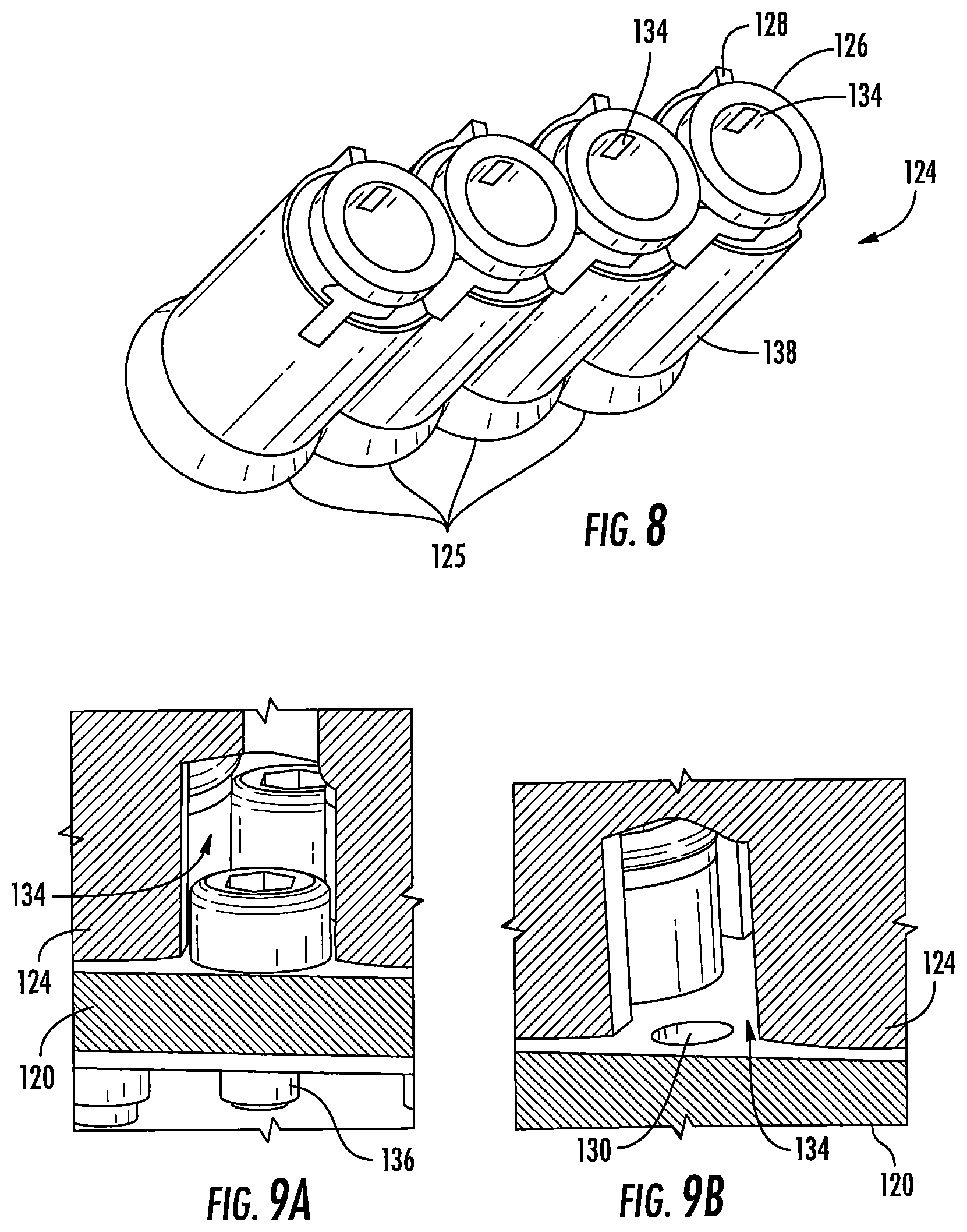 Patent US11824316 Figure 4 – Ganged coaxial connector assembly