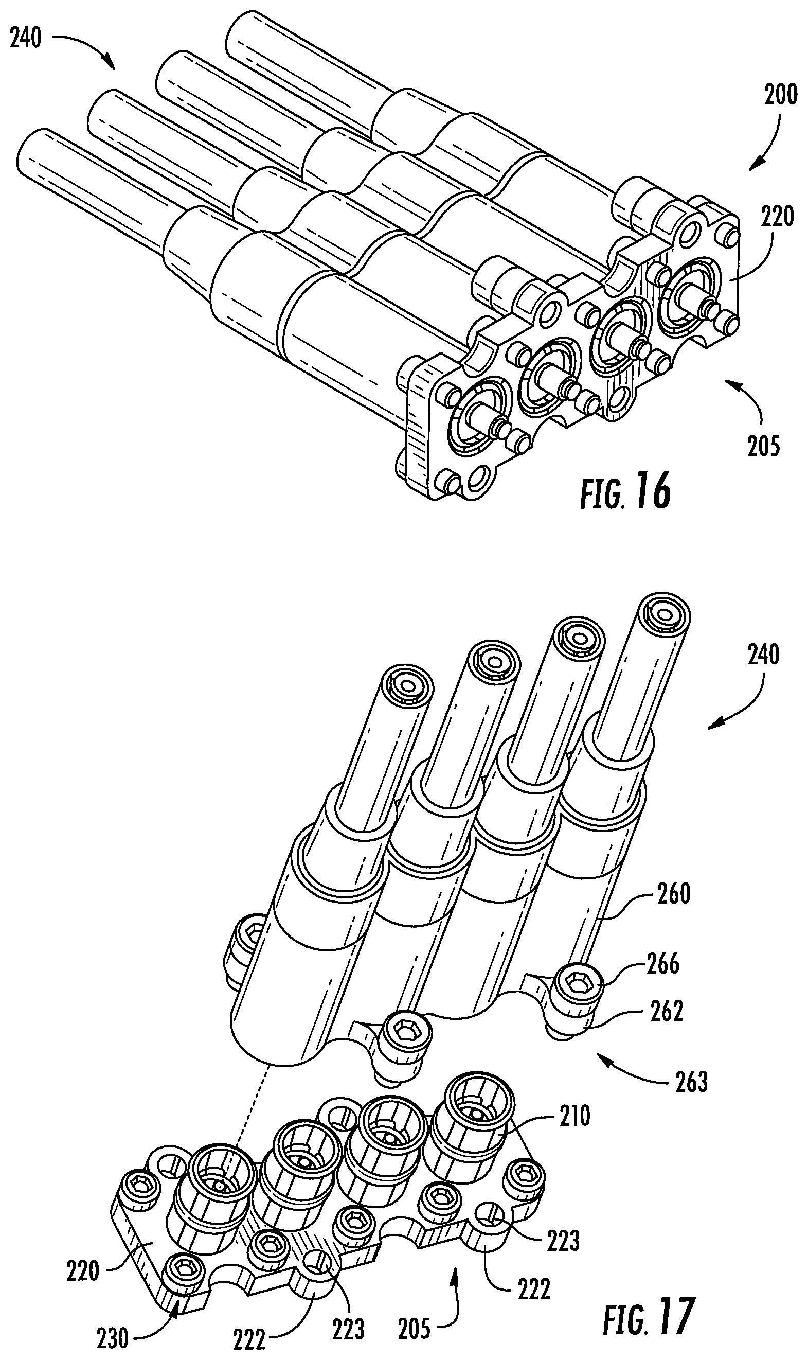Patent US11824316 Figure 7 – Ganged coaxial connector assembly