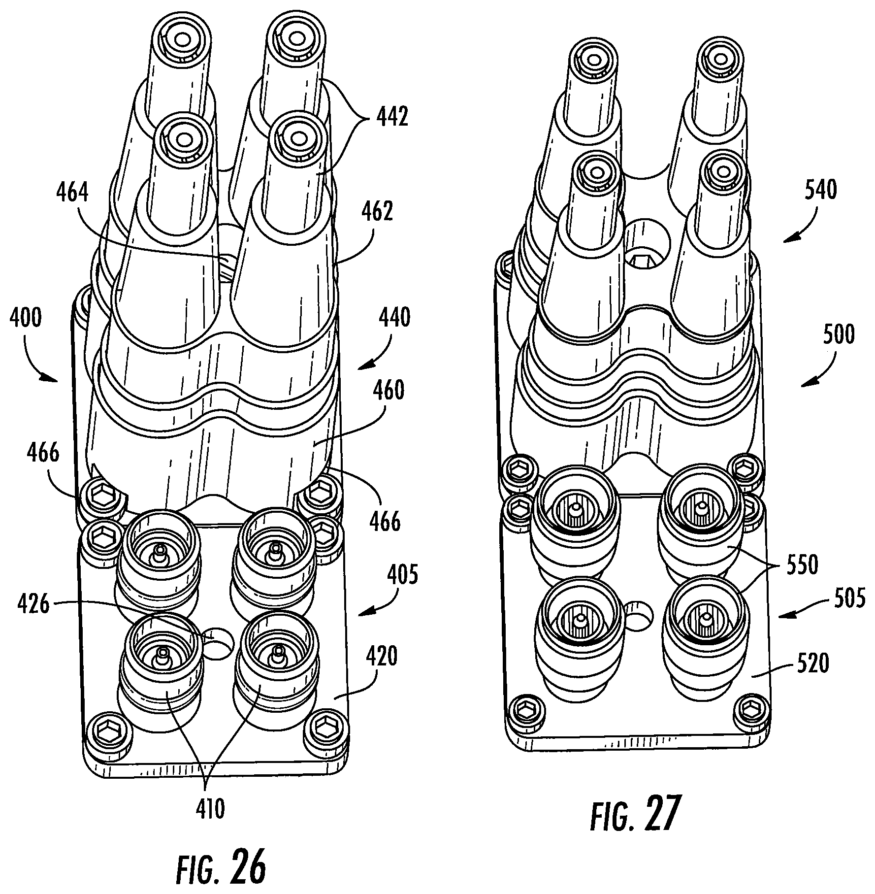 Patent US11824316 Figure 11 – Ganged coaxial connector assembly