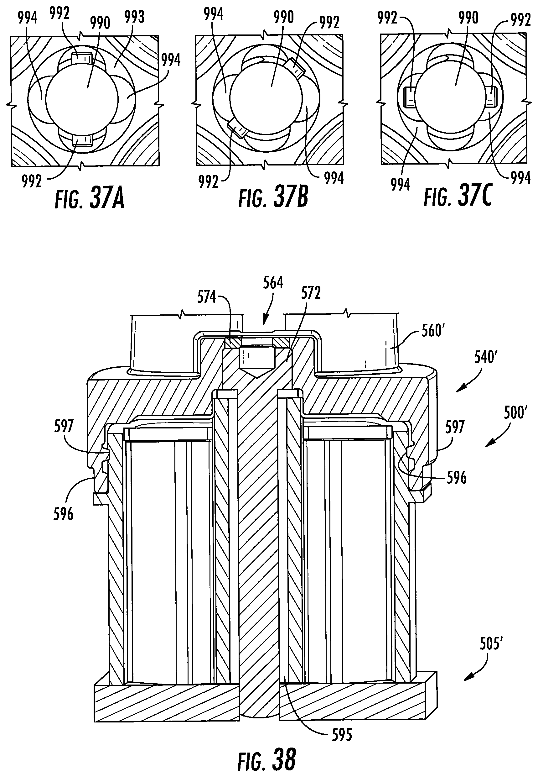 Patent US11824316 Figure 17 – Ganged coaxial connector assembly
