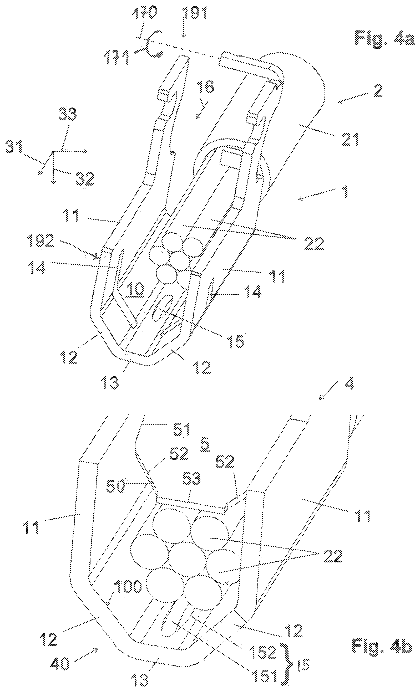 Patent US11824318 Figure 4 – Busbar and busbar assembly for an electrical conductor