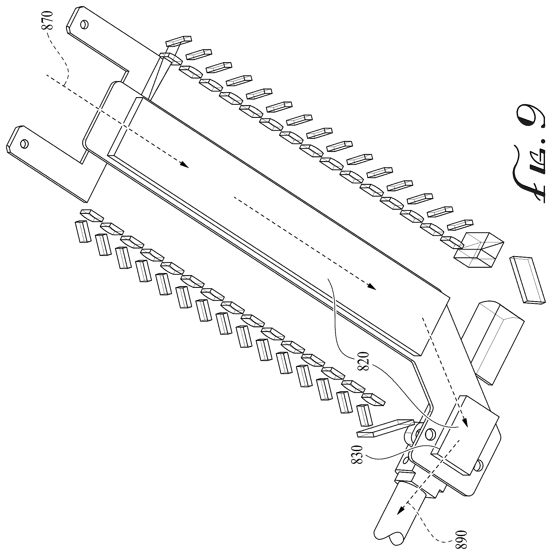 Patent US11824323 Figure 8 – Diode laser package for bidirectionally emitting semiconductor laser devices