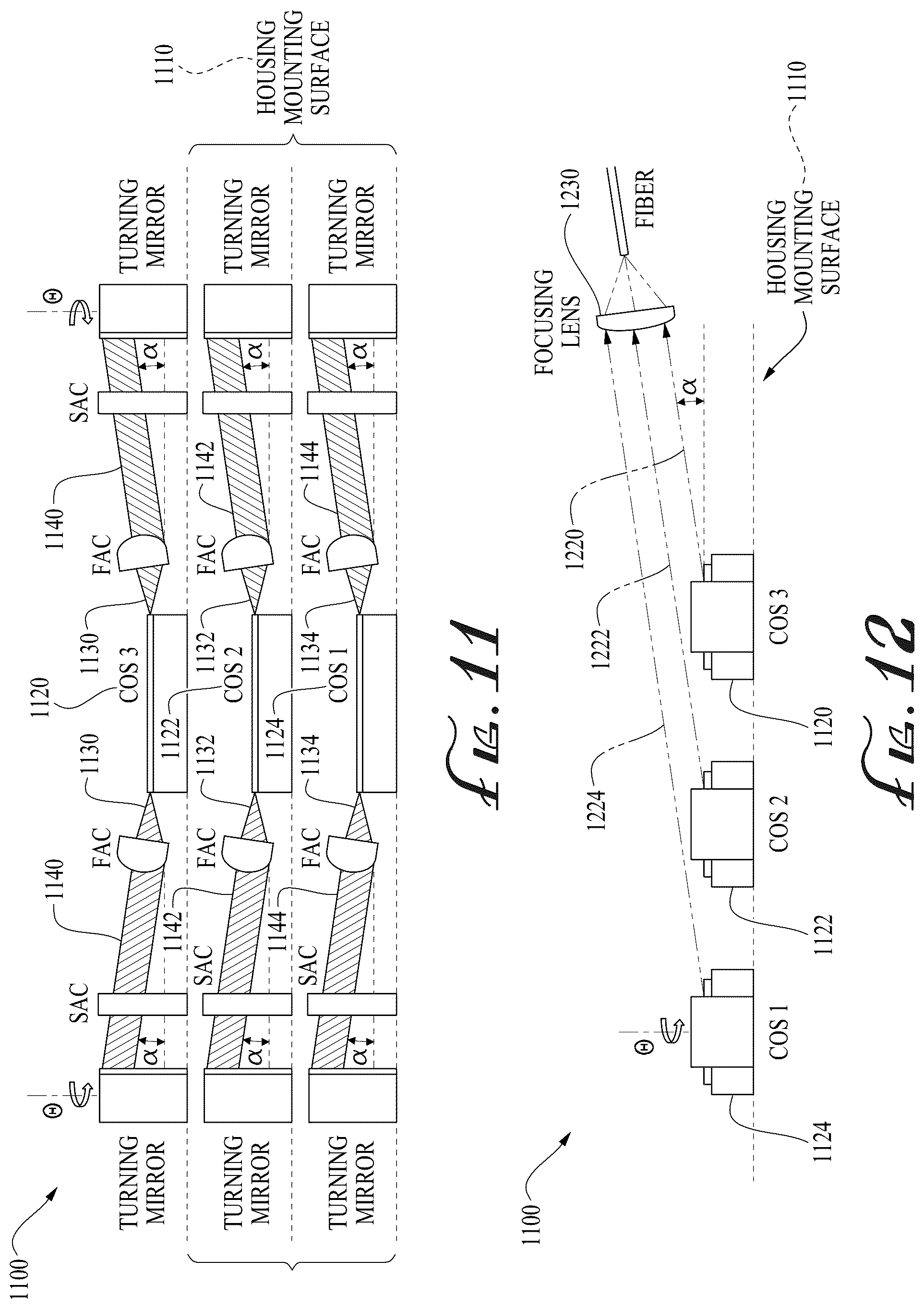 Patent US11824323 Figure 10 – Diode laser package for bidirectionally emitting semiconductor laser devices