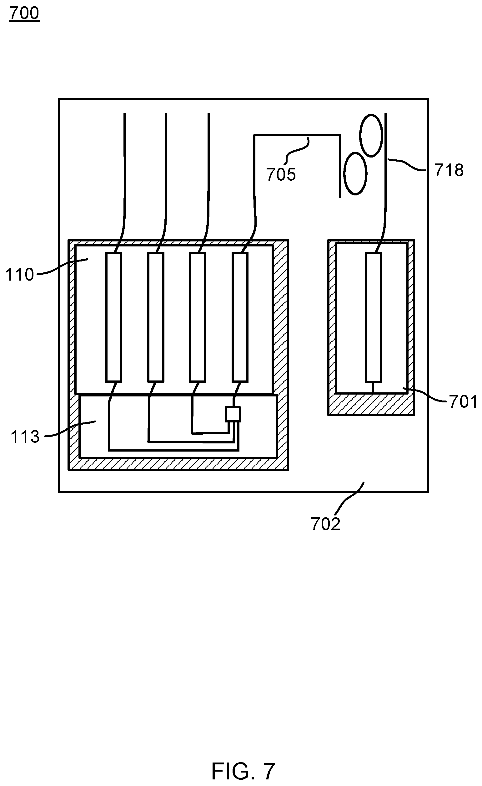 Patent US11824327 Figure 6 – Silicon-assisted packaging of high power integrated SOA array
