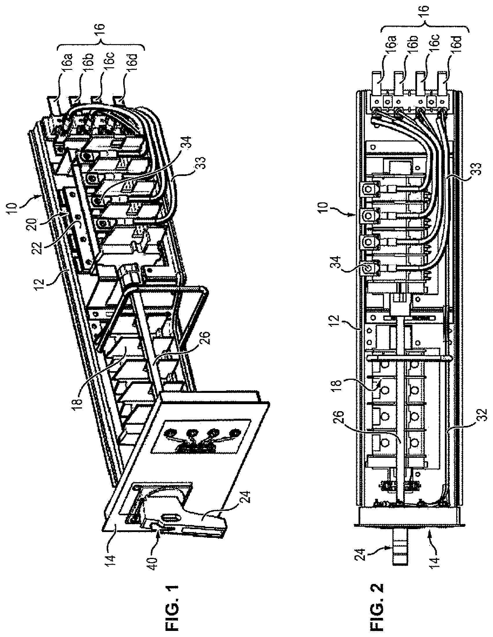 Patent US11824328 Figure 1 – Maintenance drawer for an electrical distribution switchboard