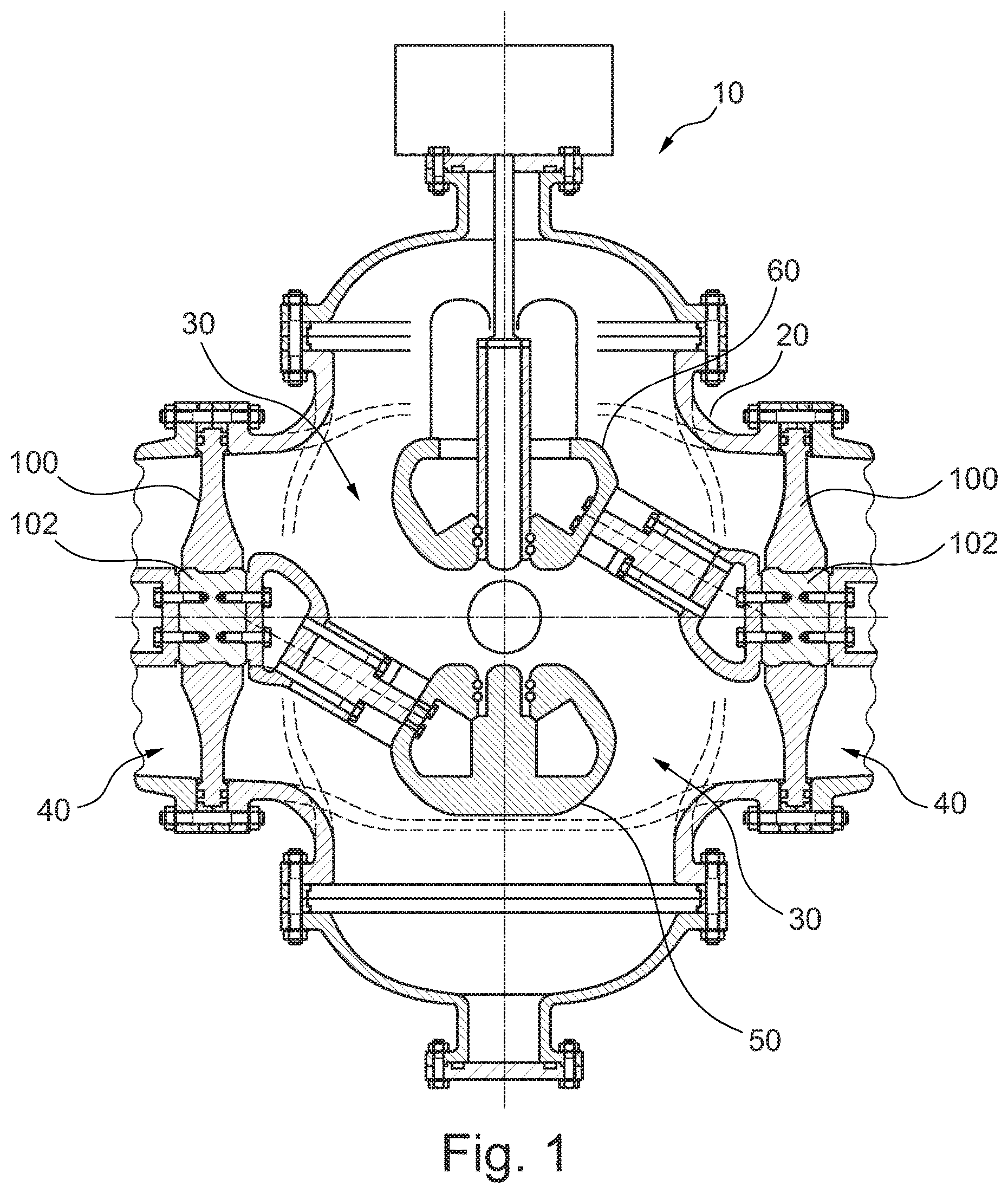 Patent US11824330 Figure 1 – Insulator for a medium- or high-voltage gas-insulated switchgear