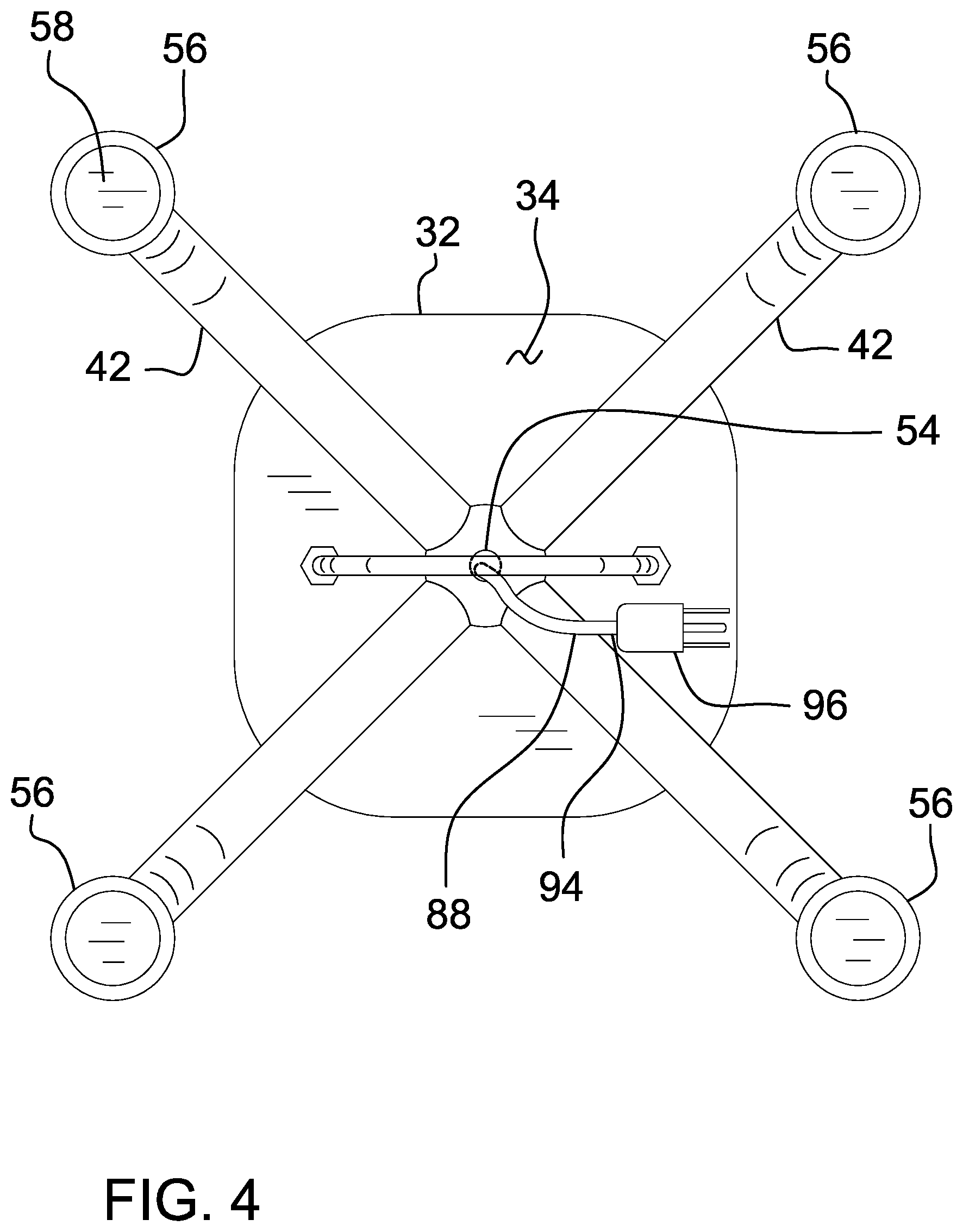 Patent US11824337 Figure 4 – Cable management assembly
