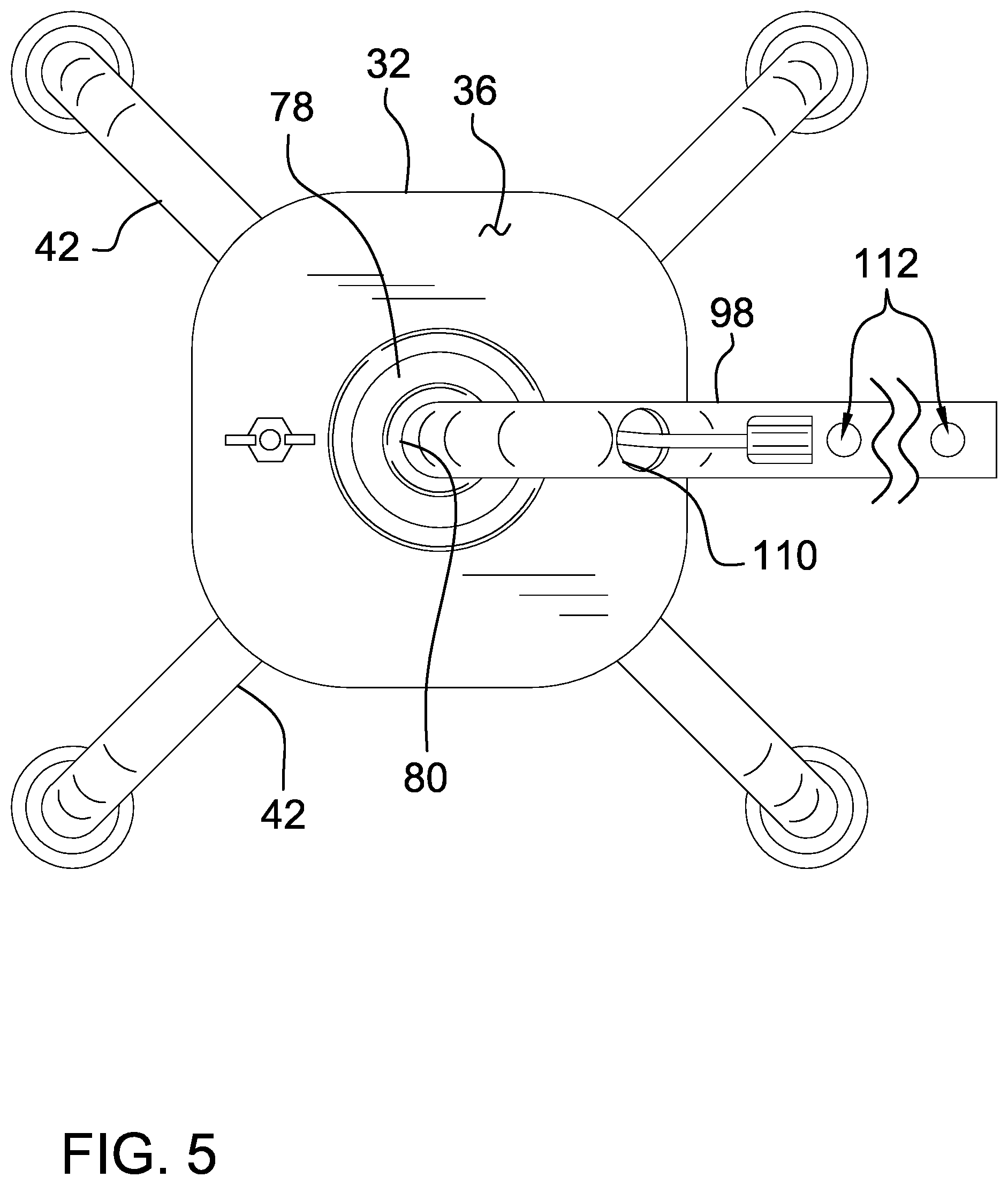 Patent US11824337 Figure 5 – Cable management assembly