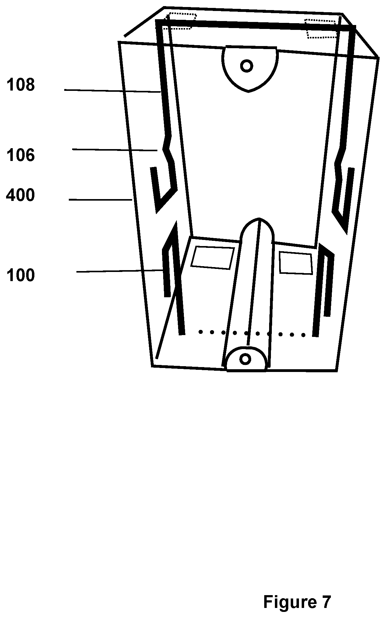 Patent US11824339 Figure 7 – Work to old work electrical box clip