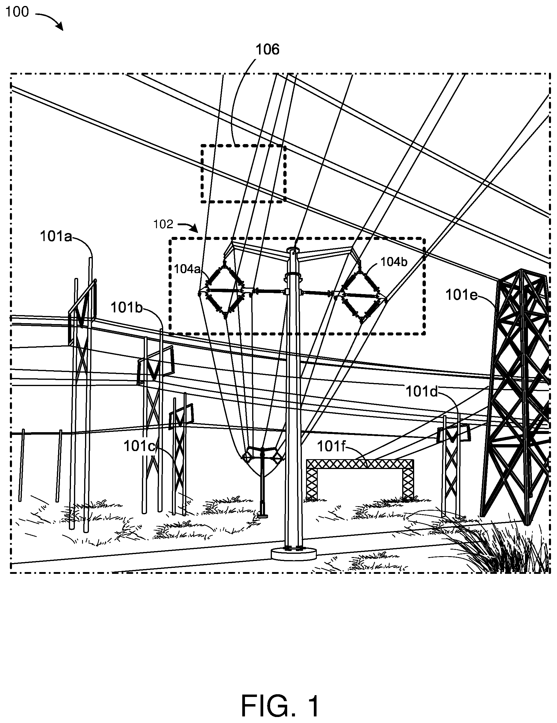 Patent US11824342 Figure 1 – Compact transmission line structure