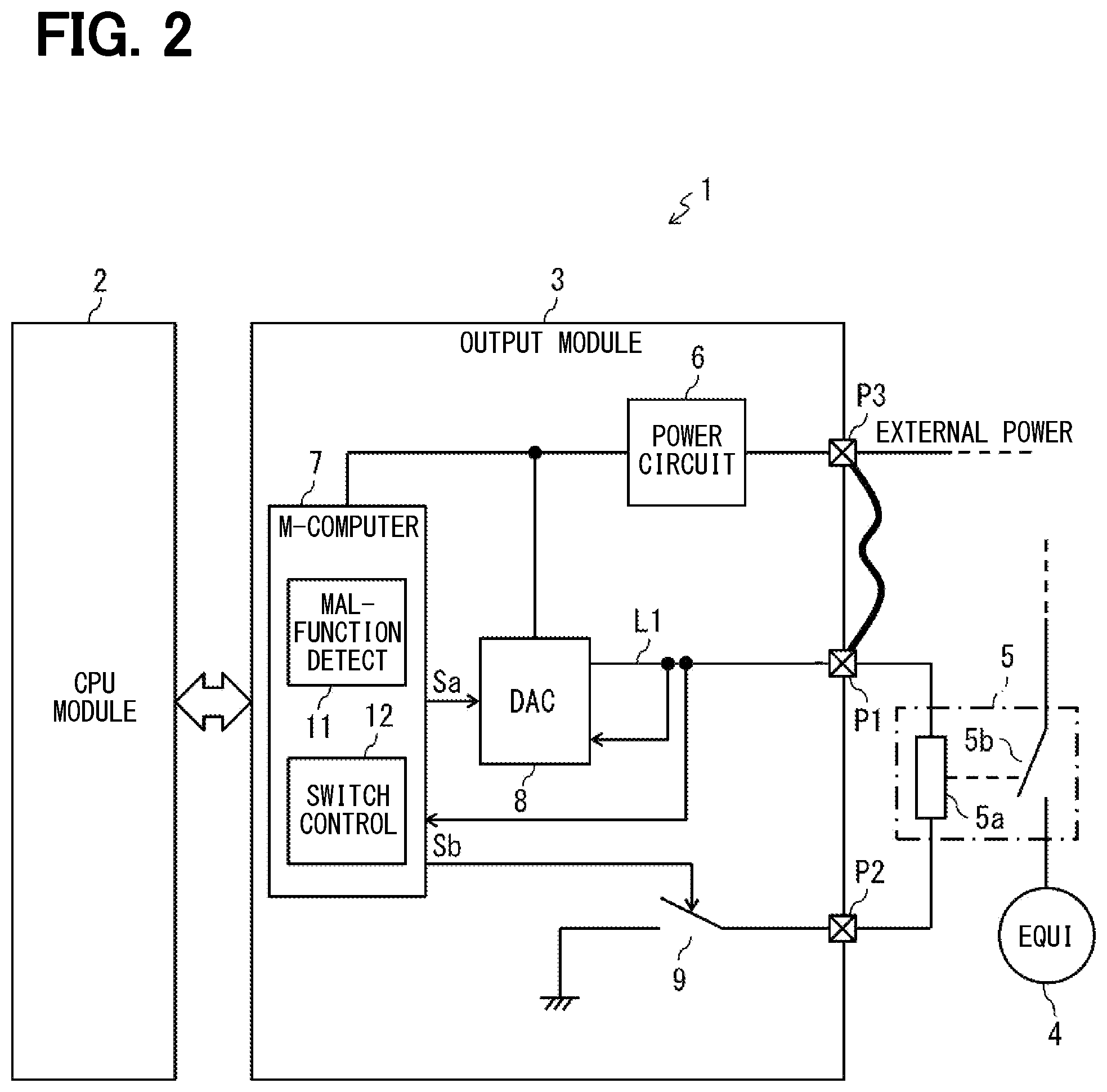 Patent US11824343 Figure 2 – Output module of industrial control apparatus