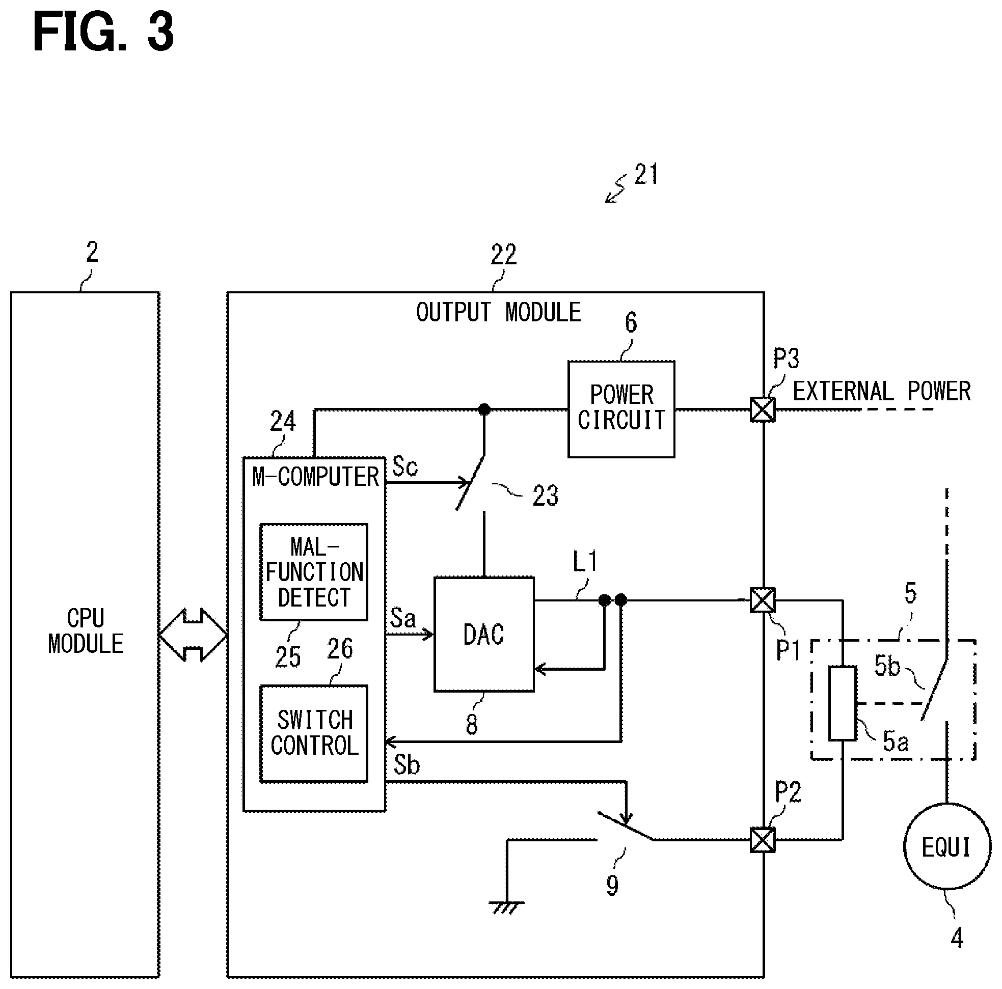 Patent US11824343 Figure 3 – Output module of industrial control apparatus