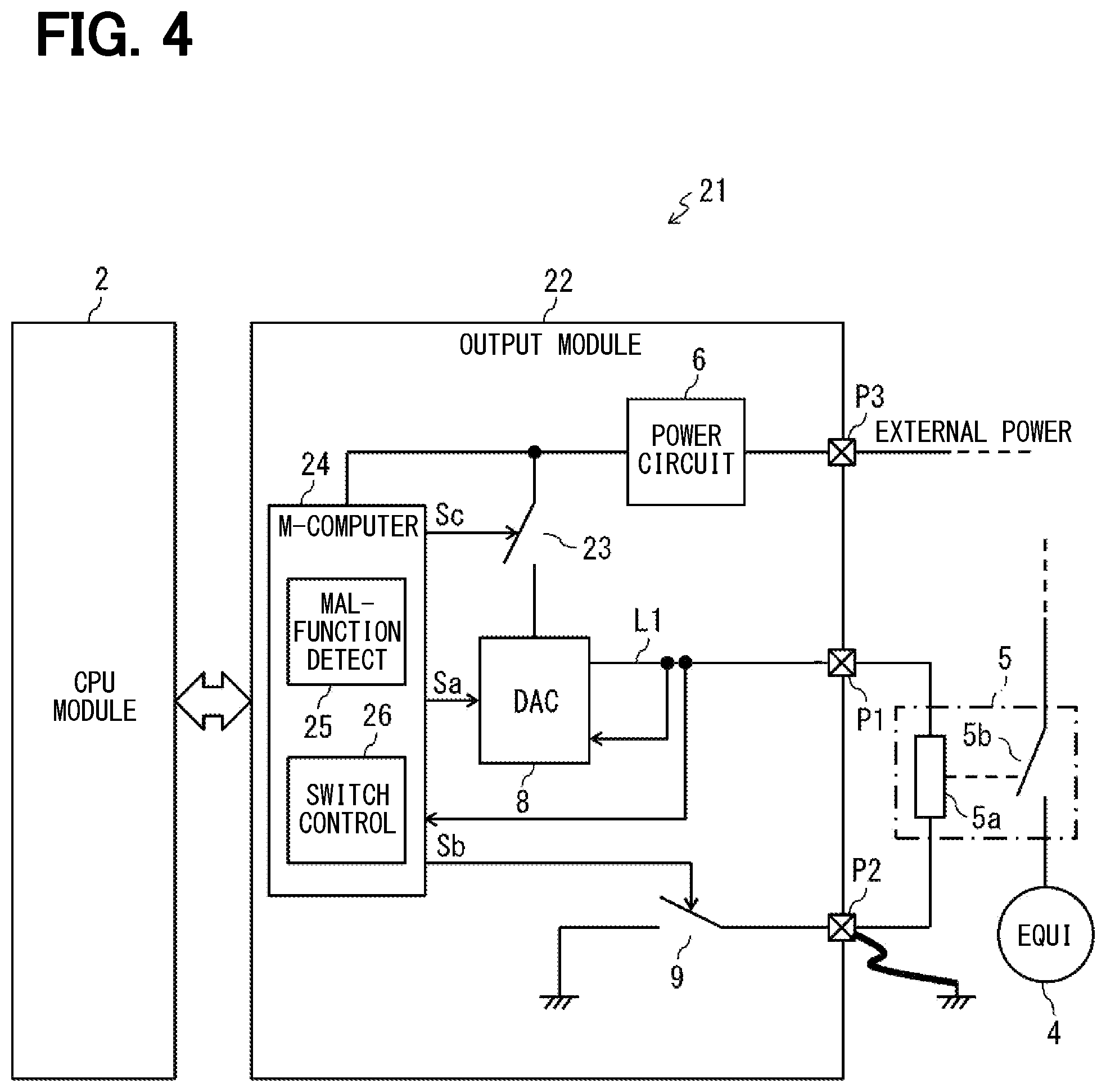 Patent US11824343 Figure 4 – Output module of industrial control apparatus