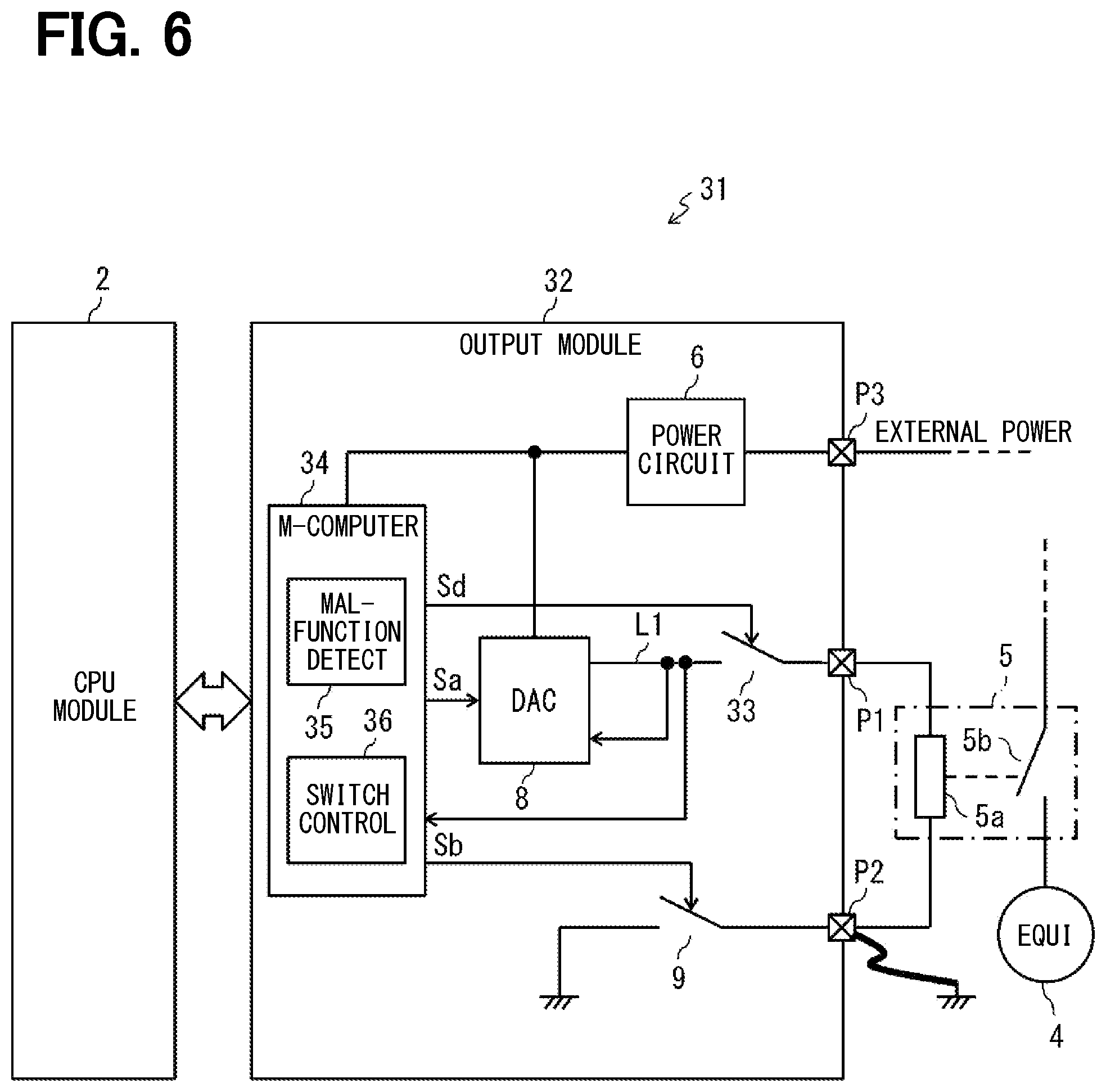 Patent US11824343 Figure 6 – Output module of industrial control apparatus