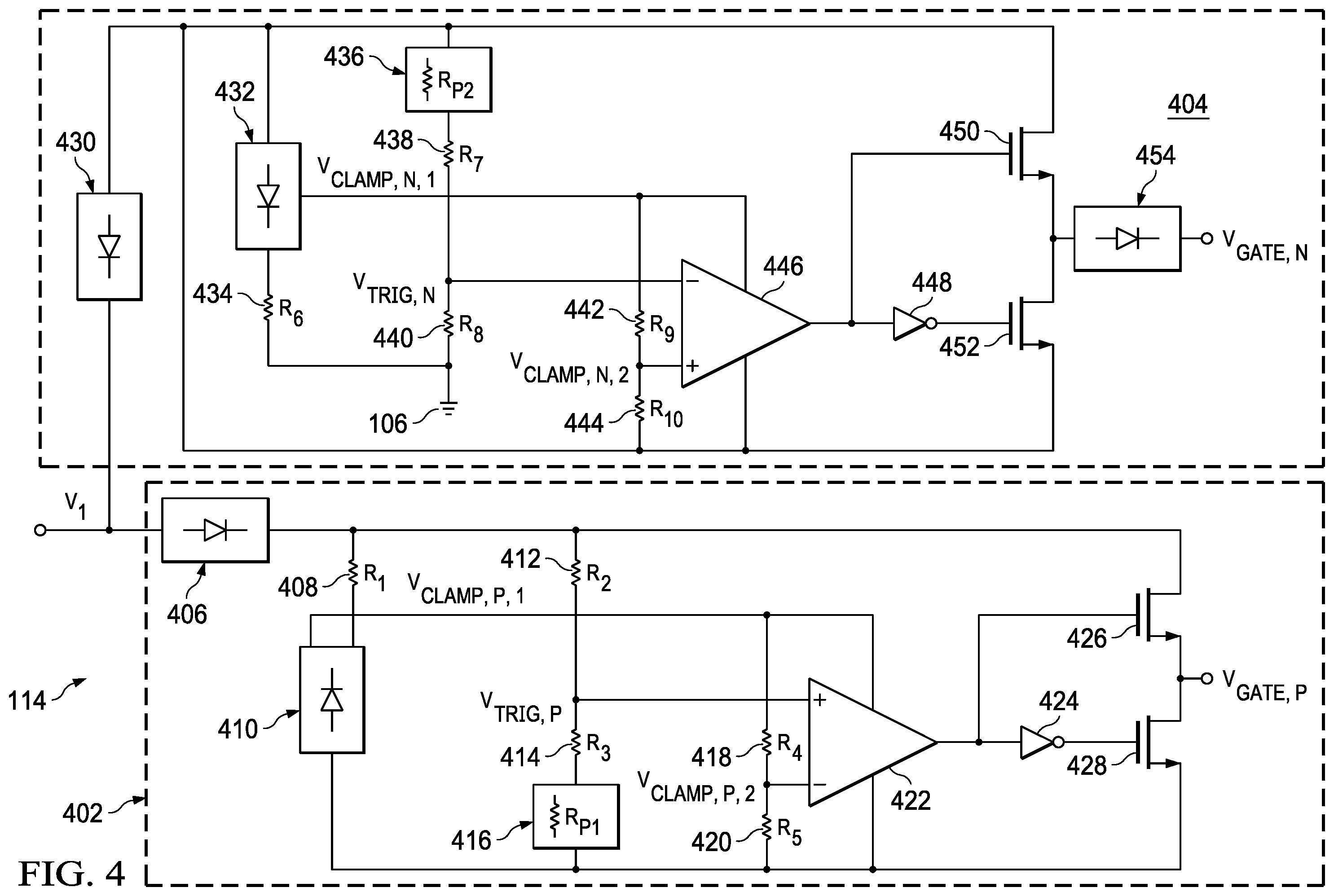 Patent US11824345 Figure 4 – Methods and apparatus to improve performance of power path protection devices