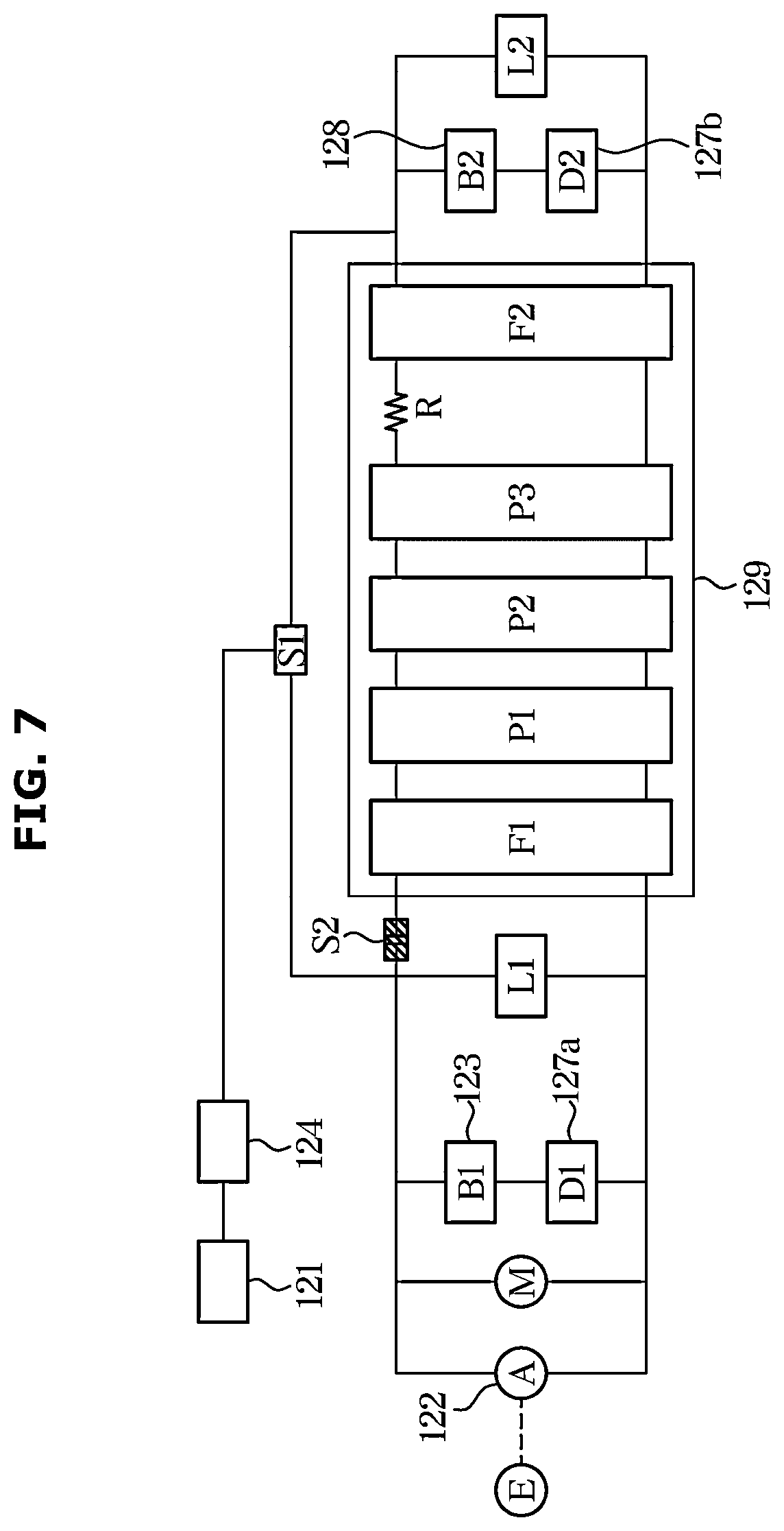 Patent US11824352 Figure 8 – Power supply device, vehicle having the same, and method of controlling the same