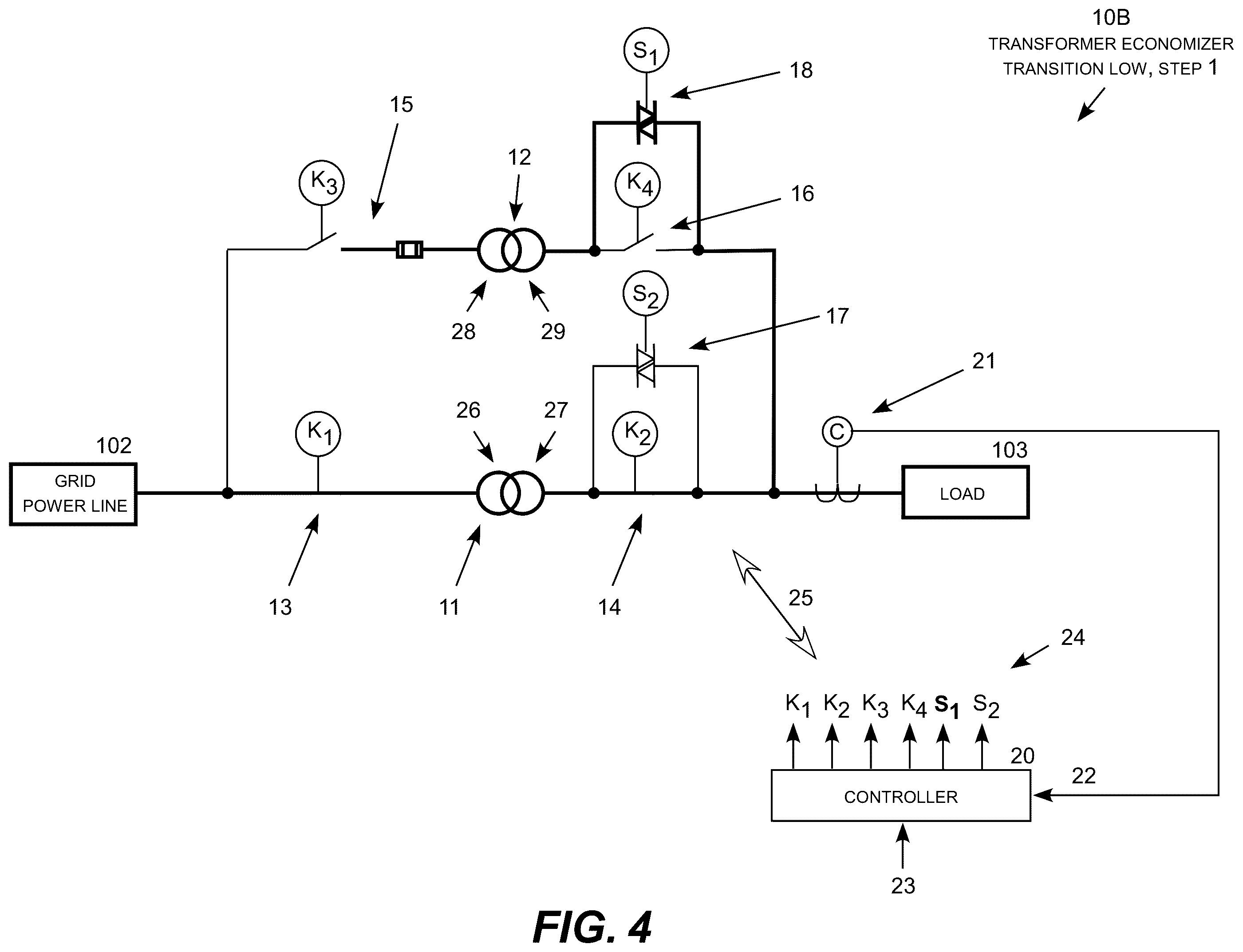 Patent US11824358 Figure 5 – Transformer economizer