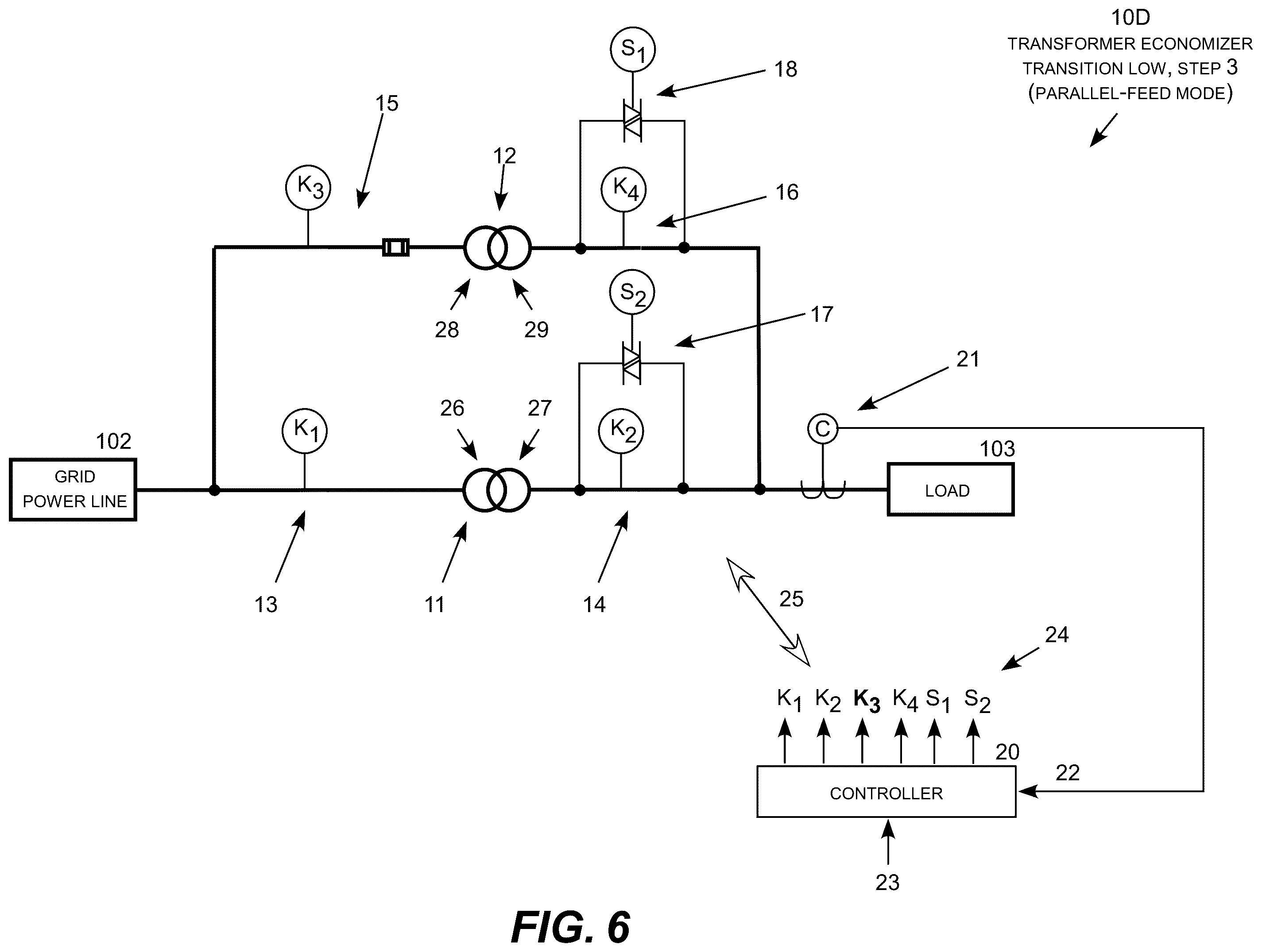 Patent US11824358 Figure 7 – Transformer economizer