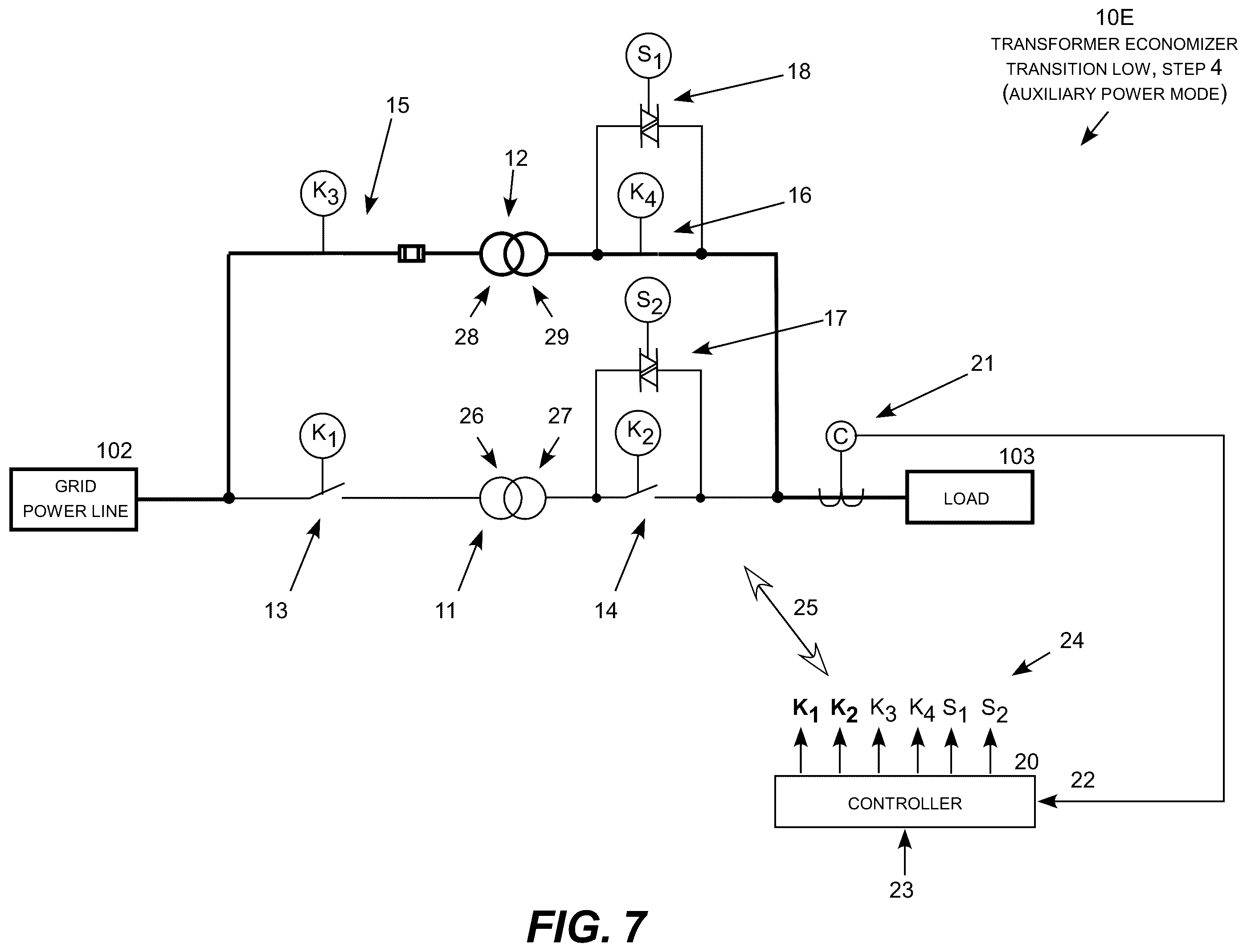 Patent US11824358 Figure 8 – Transformer economizer
